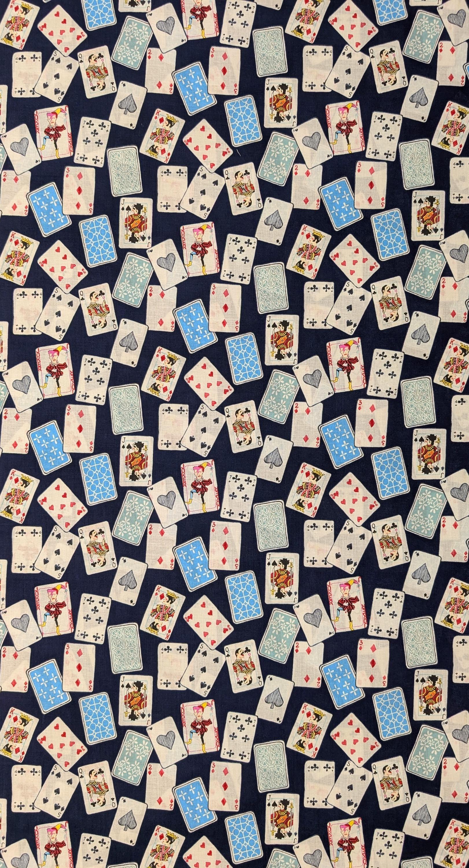 Hokkoh - Legendary Singing Cards Cotton Lawn - Blue