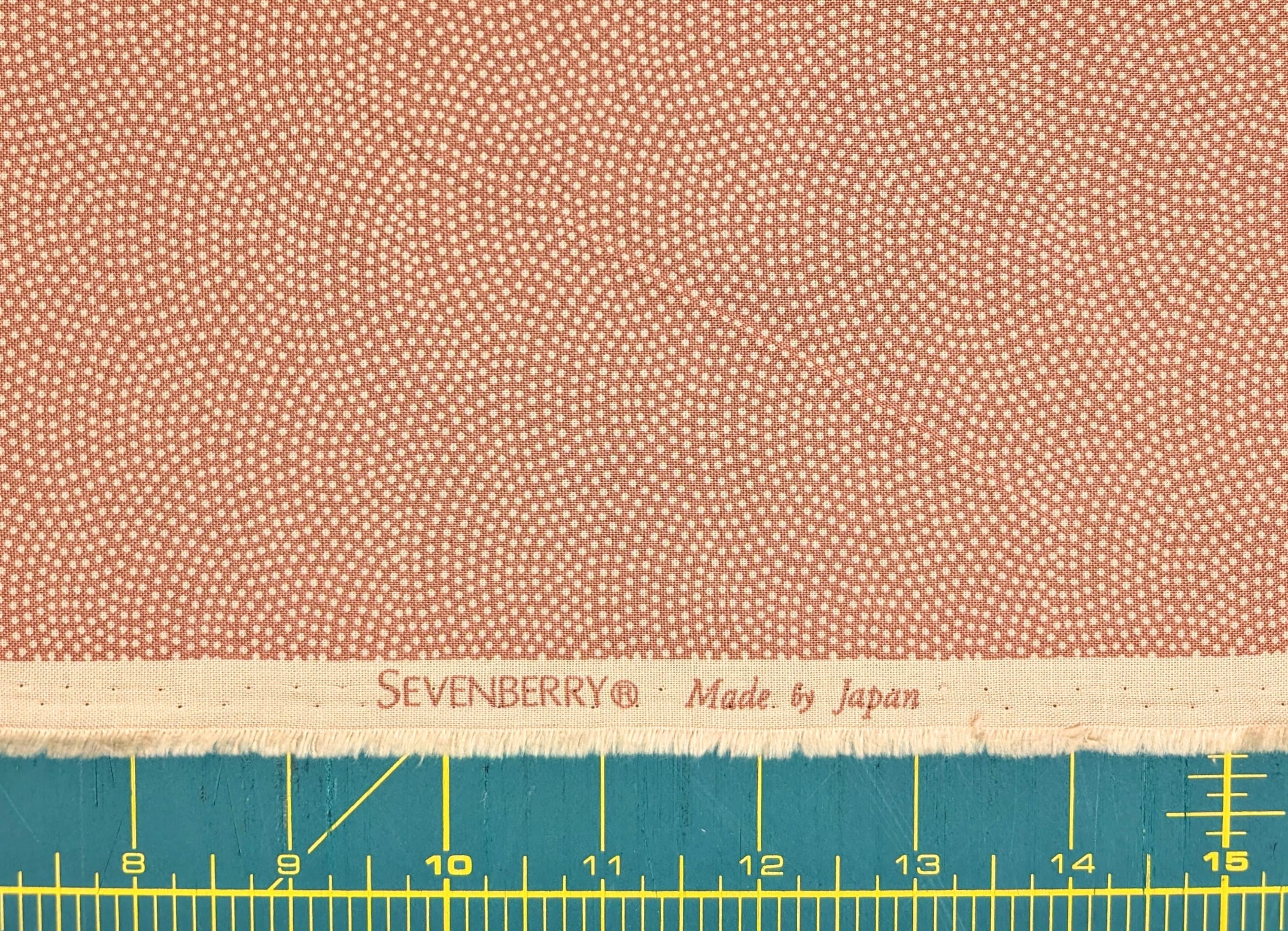 Sevenberry Same-Komon (Shark Skin) Japanese cotton fabric 88222-10-1 beige & pink
