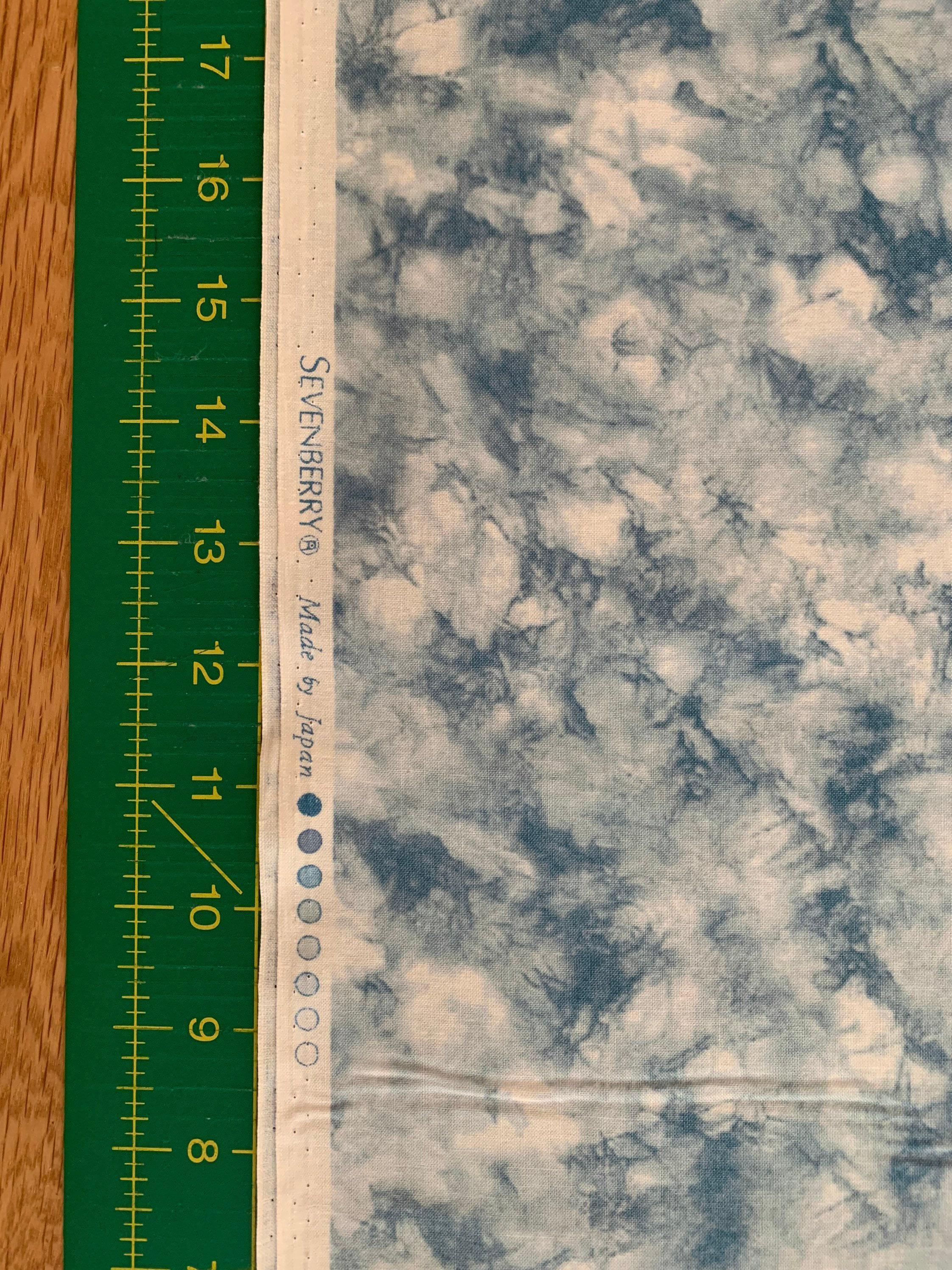 Sevenberry - Printed Crackle Shibori-Style Collection Cotton Fabric - Light Blue