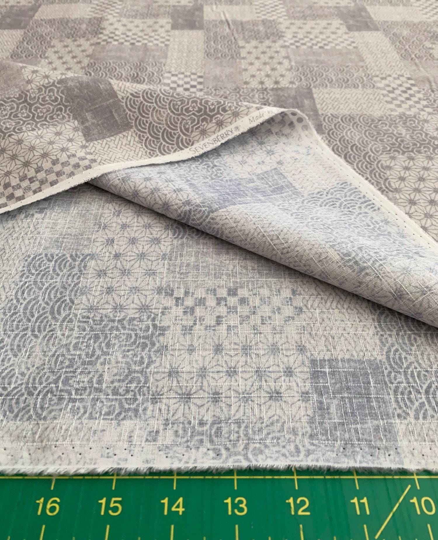 Sevenberry - Patchwork Cotton Dobby - Light Gray