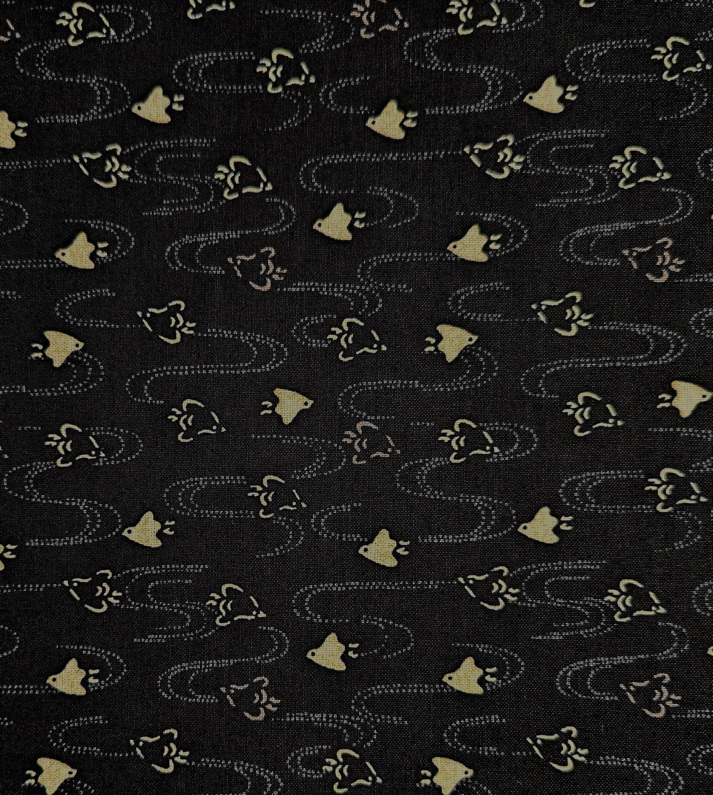 Sevenberry - Chidori Cotton Fabric - Black