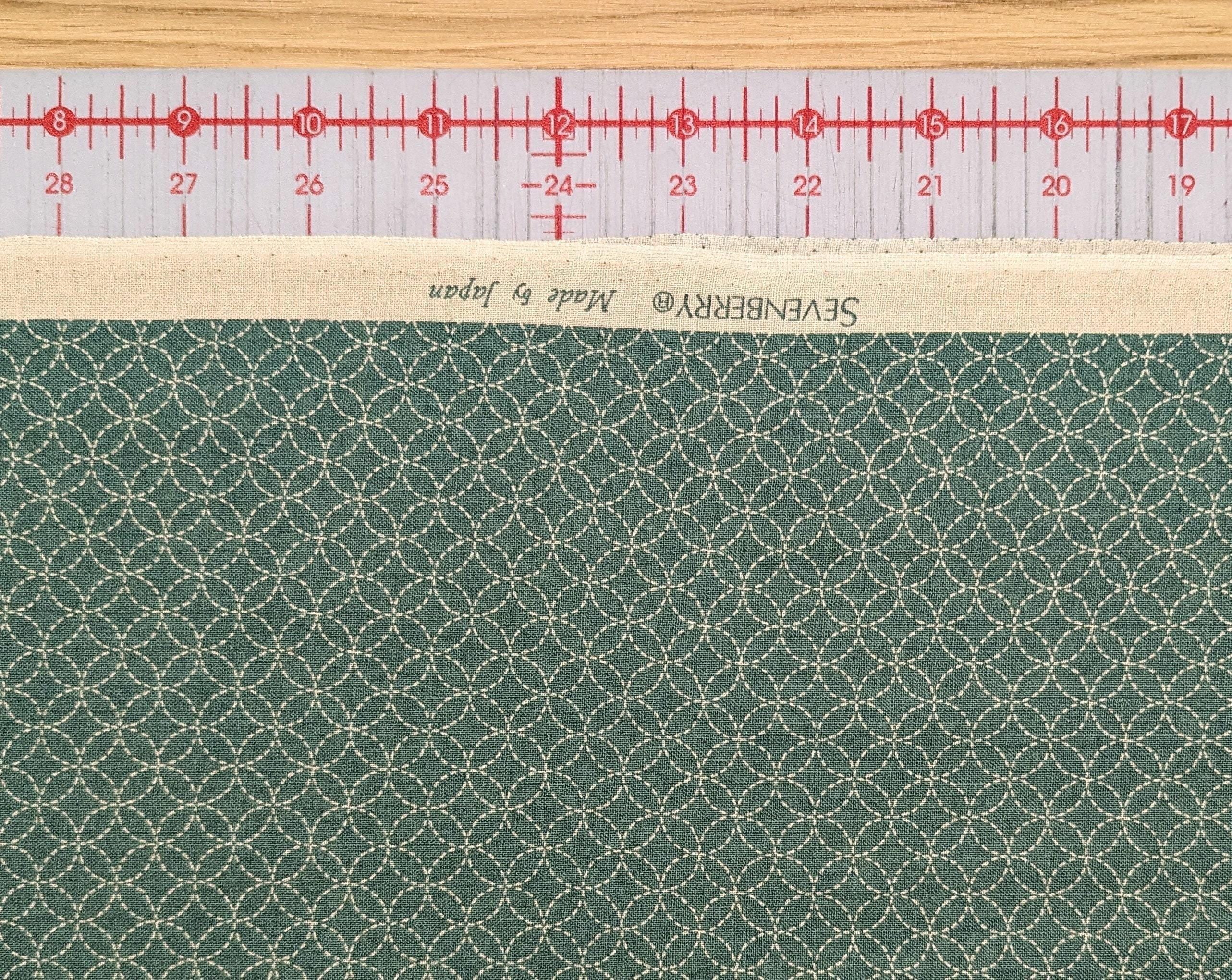 Sevenberry Small Shippo Japanese cotton fabric 88222-11-3 teal