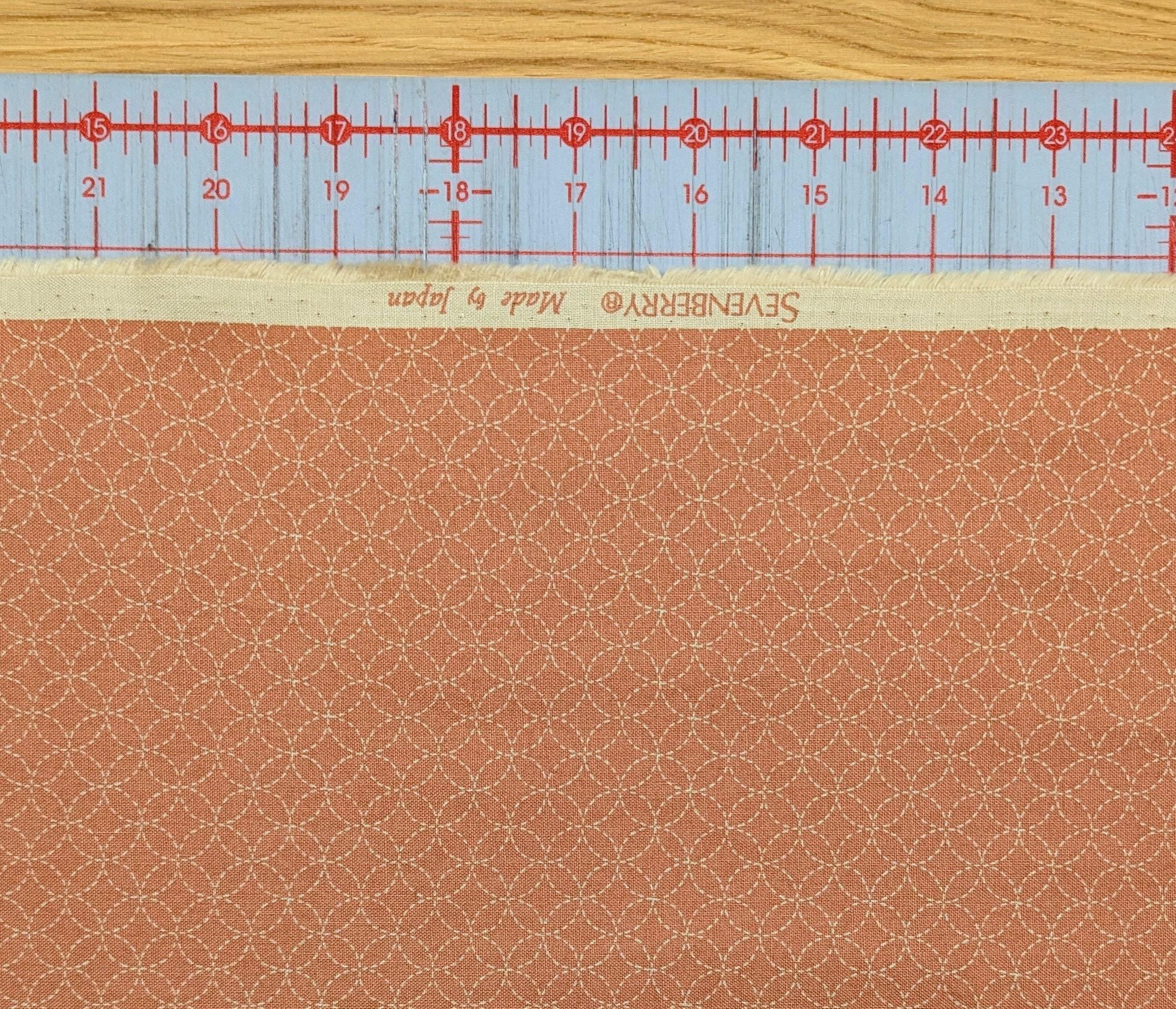 Sevenberry - Small Shippo Cotton Fabric - Coral Pink