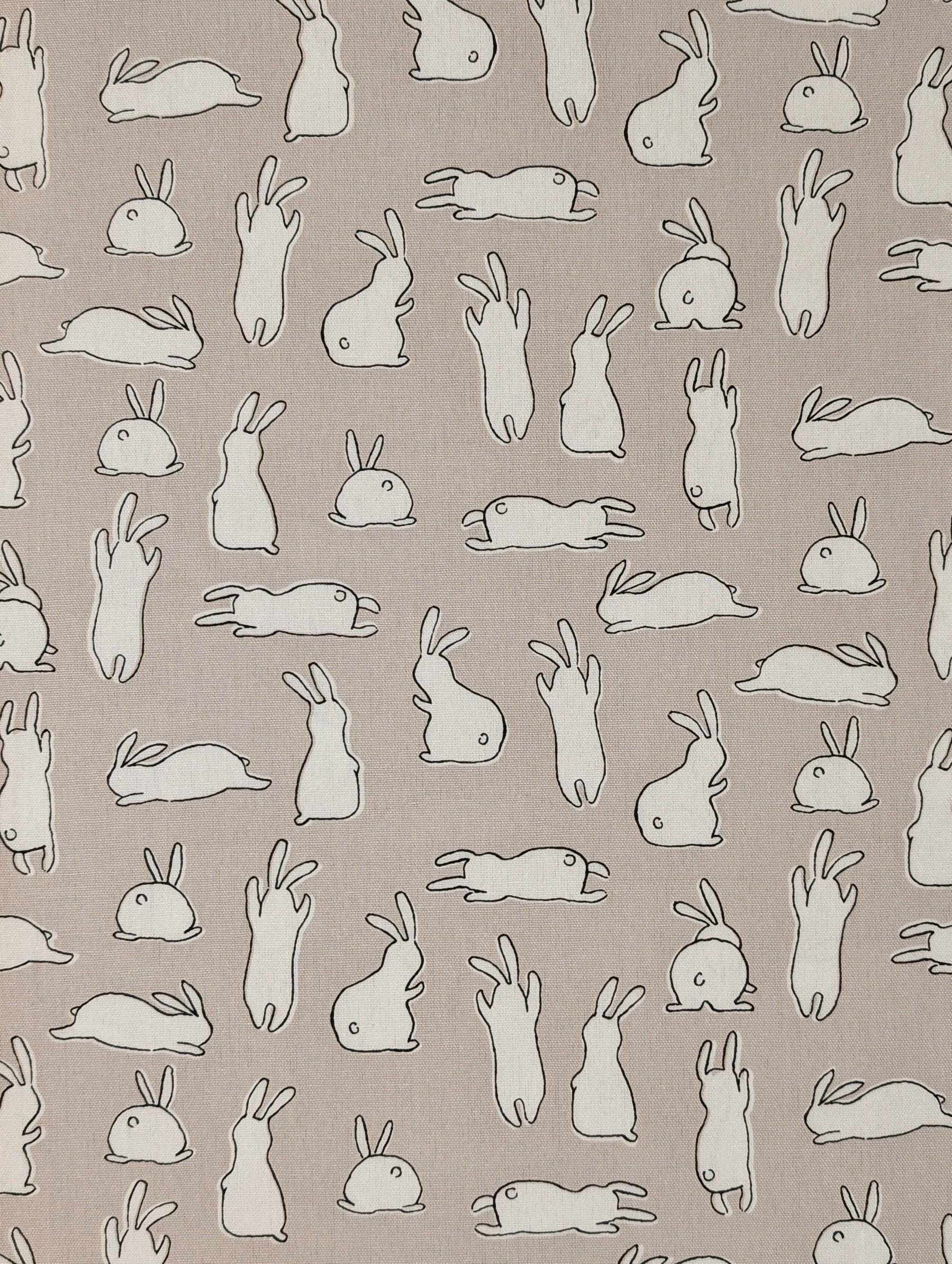 Hishiei - White Rabbits Cotton Oxford - Beige