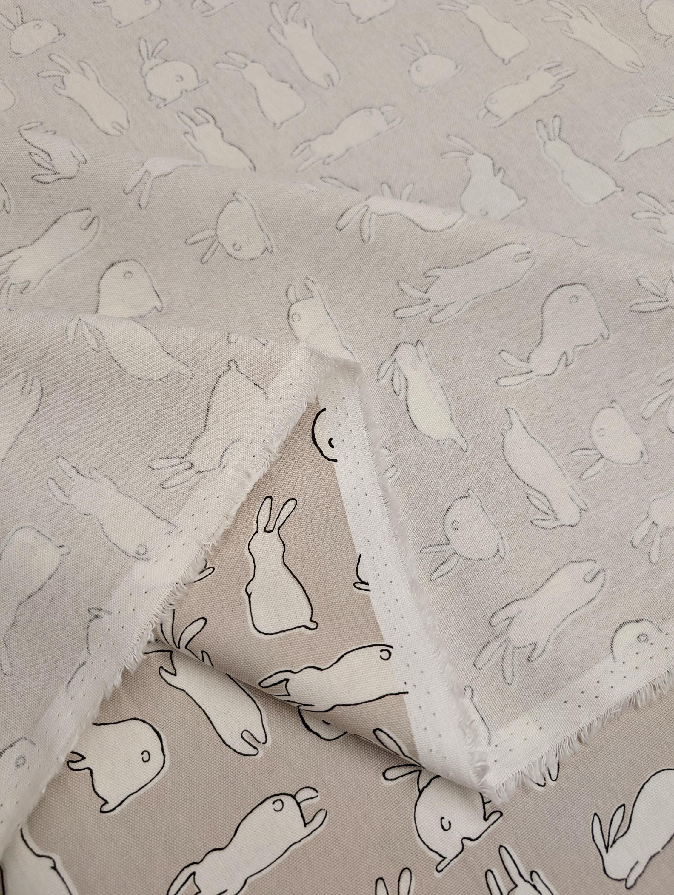 Hishiei - White Rabbits Cotton Oxford - Beige
