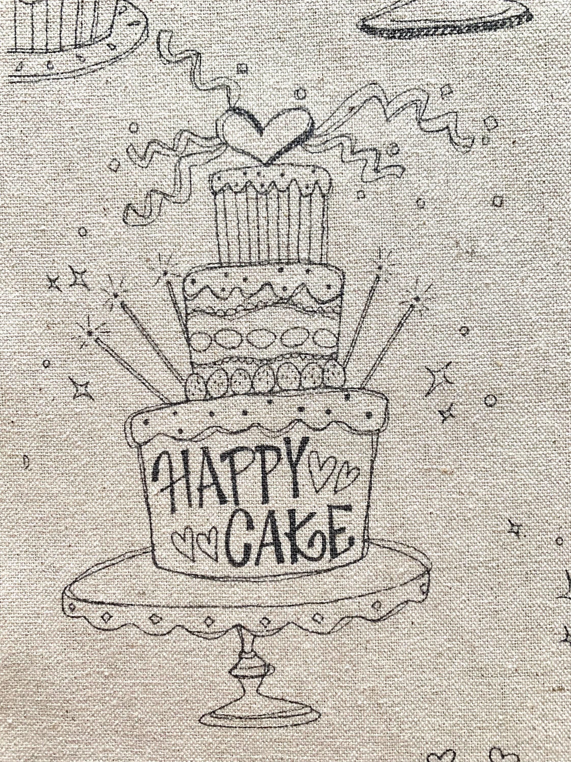 Kei - Happy Cake Cotton/Linen Oxford Canvas - Natural Off-White