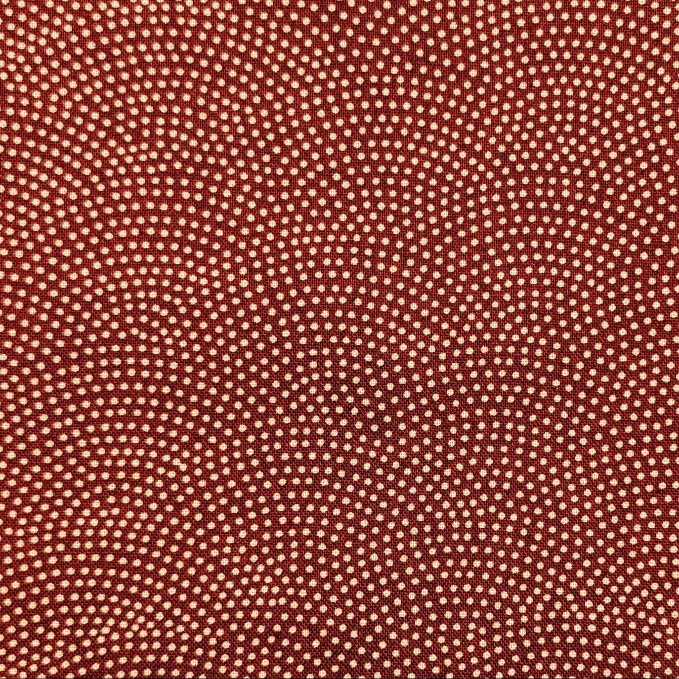 Sevenberry Same-Komon (Shark Skin) Japanese cotton fabric 88222-10-6 beige & red