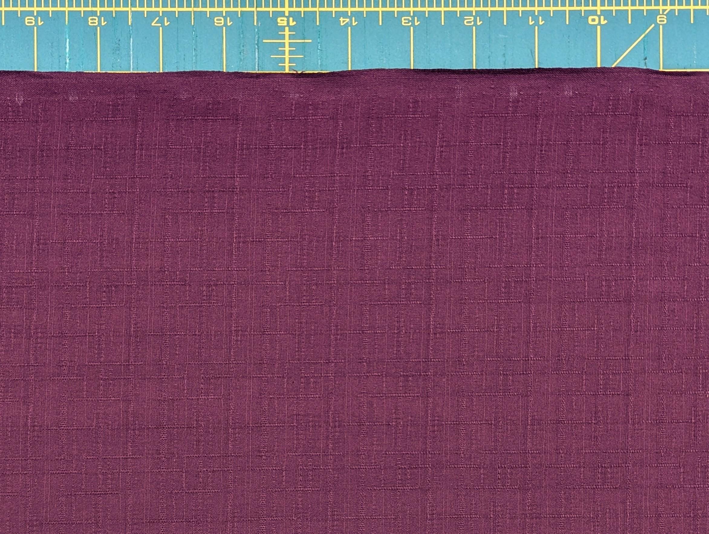 Solid color dobby weave Kobayashi Japanese cotton fabric KC-8260 F purple