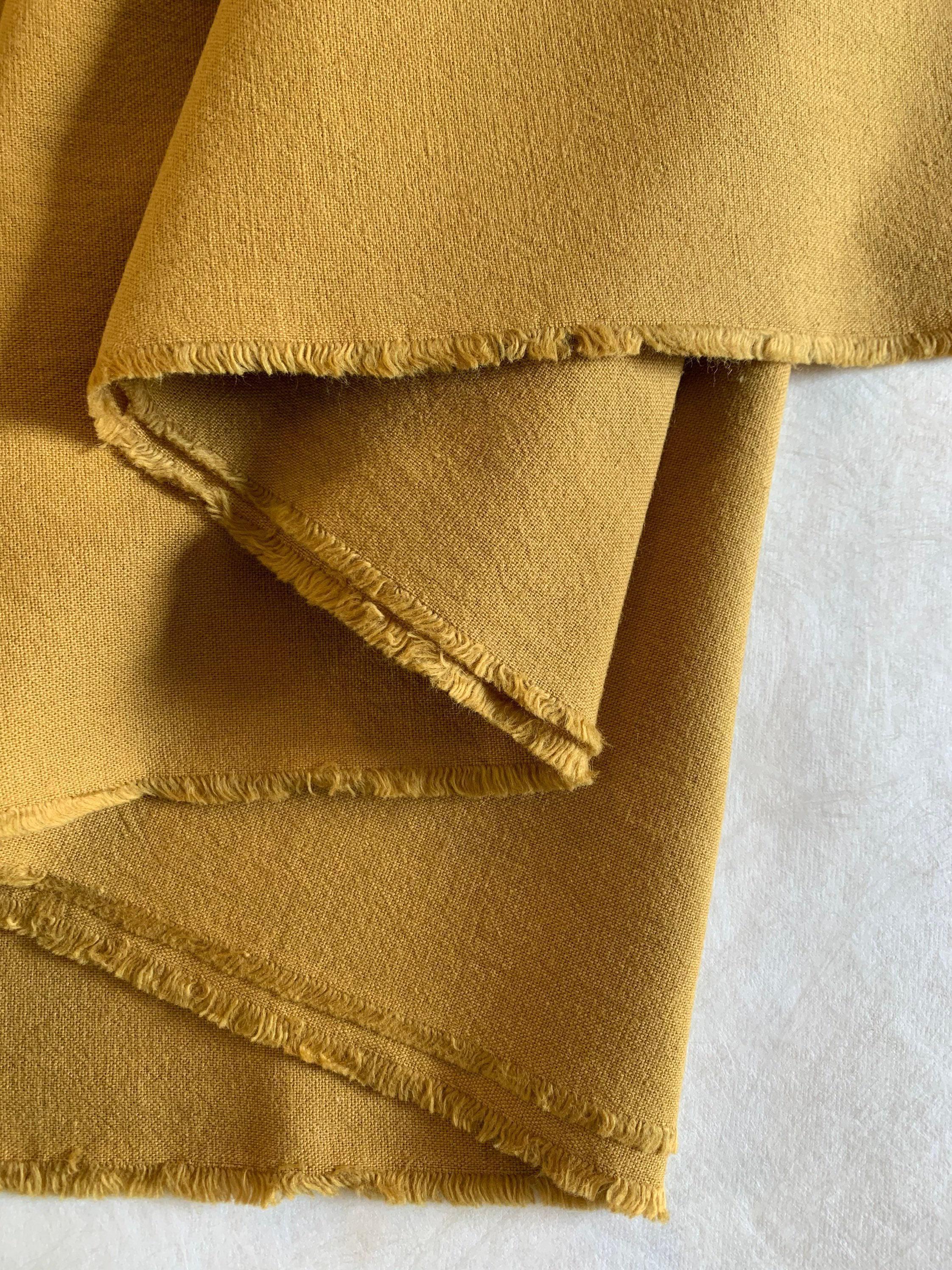 Cosmo - Cotton/Linen Blend Canvas - Mustard Yellow