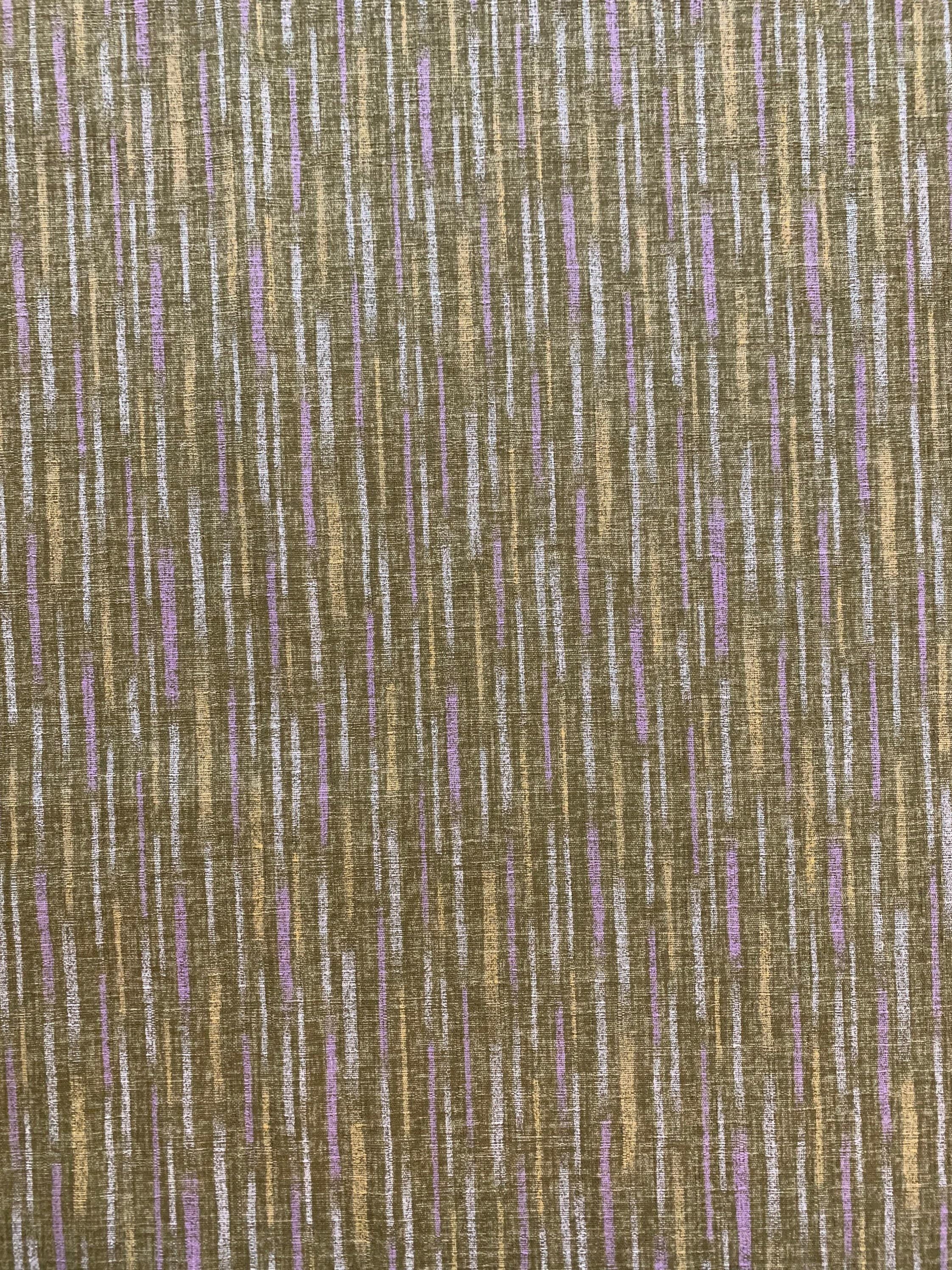 Morikiku - Chalk Stripe Cotton Dobby - Green