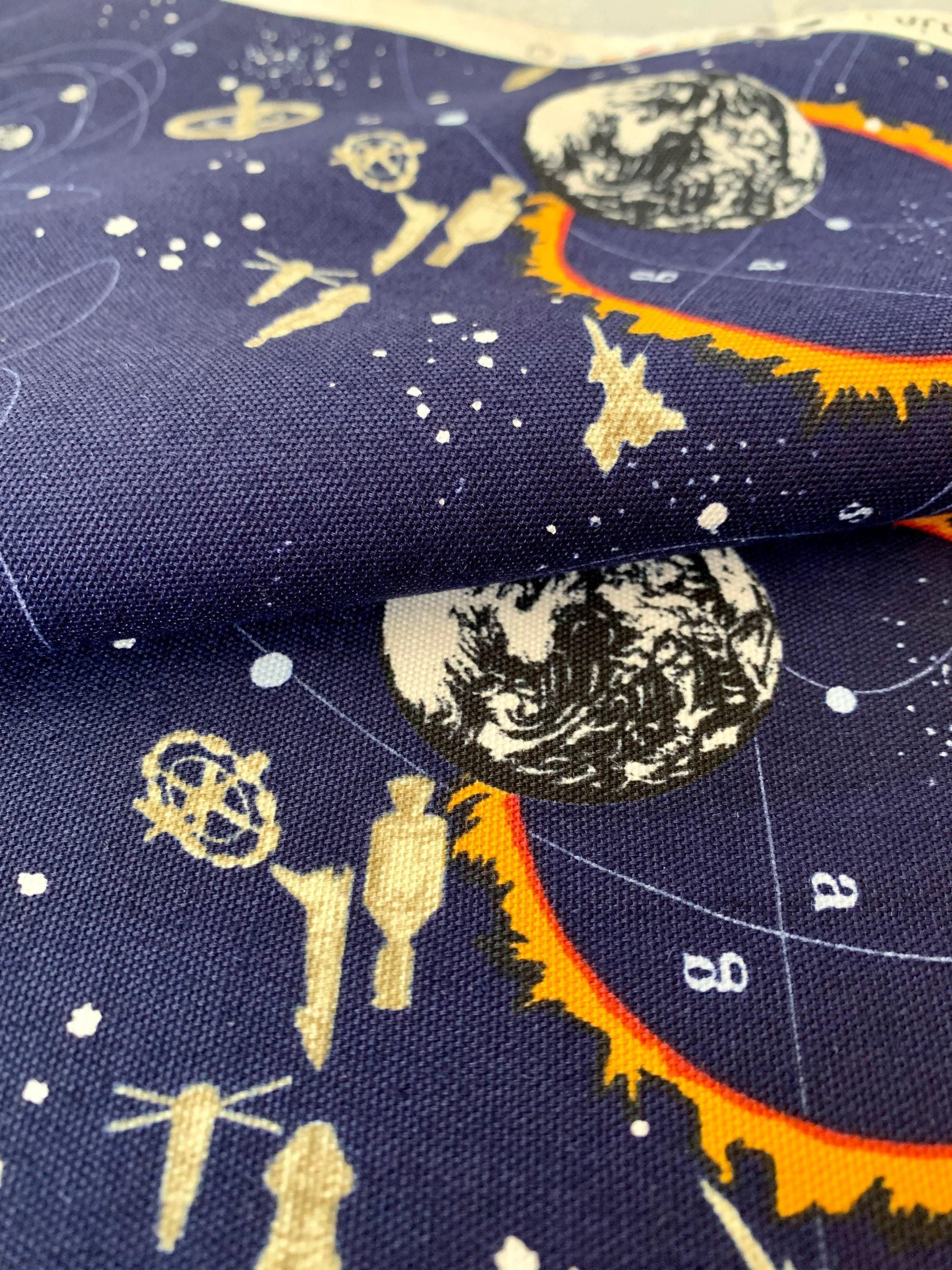 Kokka - World View Space Cotton Oxford - Blue