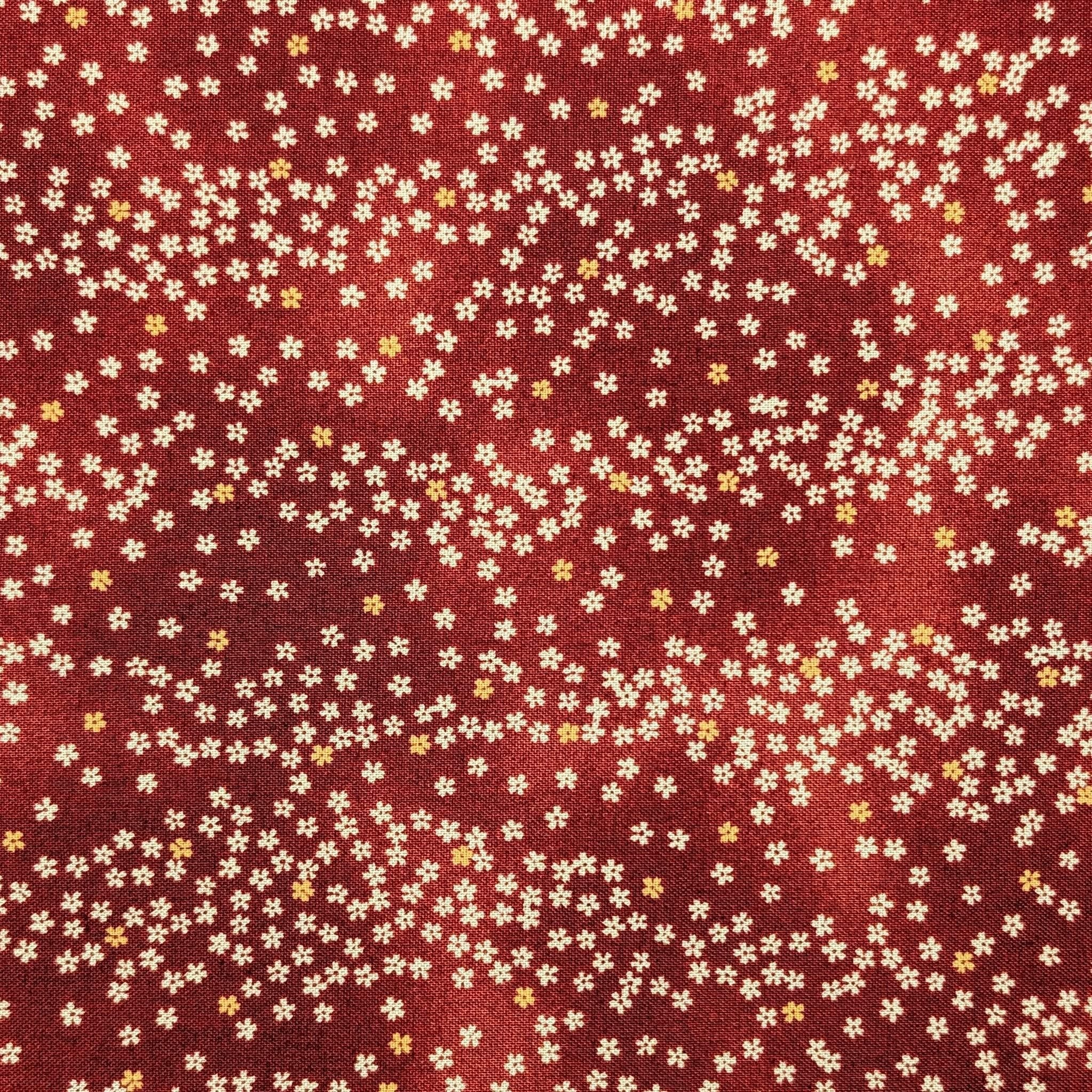 Cherry Blossom Sky Sevenberry Japanese cotton fabric 88234-2-4 red