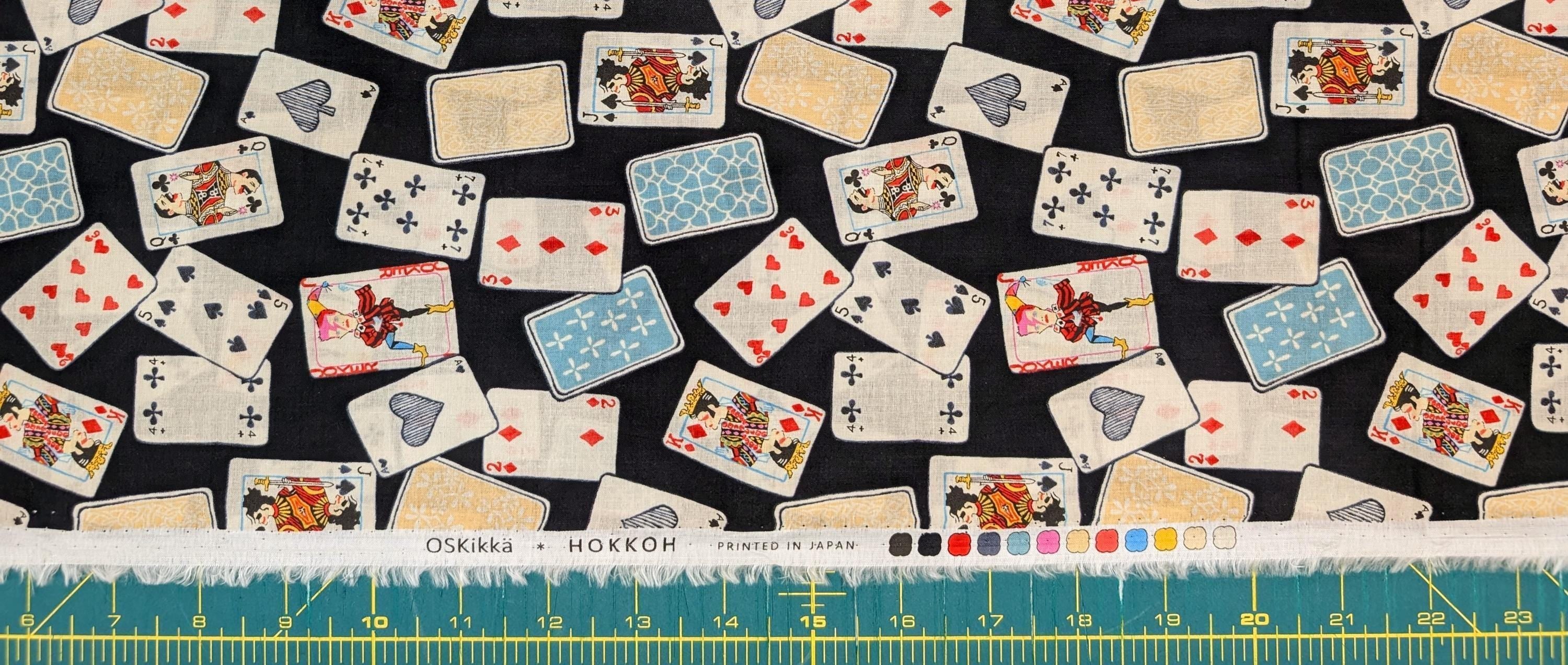 Hokkoh - Legendary Singing Cards Cotton Lawn - Black