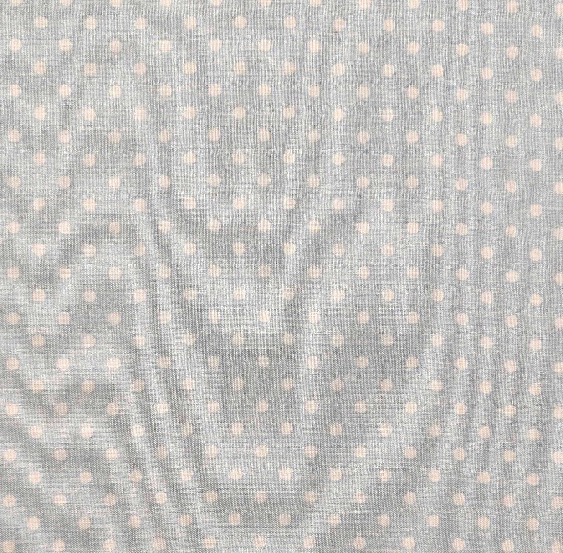Sevenberry - Small Polka Dot Cotton Double Gauze - Baby Blue