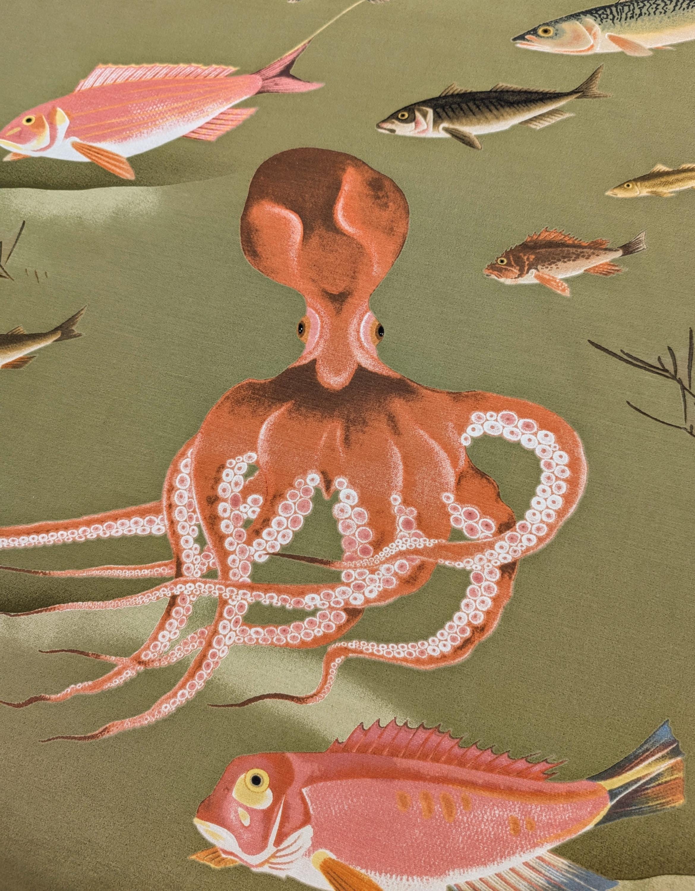 Hokkoh - Ocean Creatures Rayon - Green