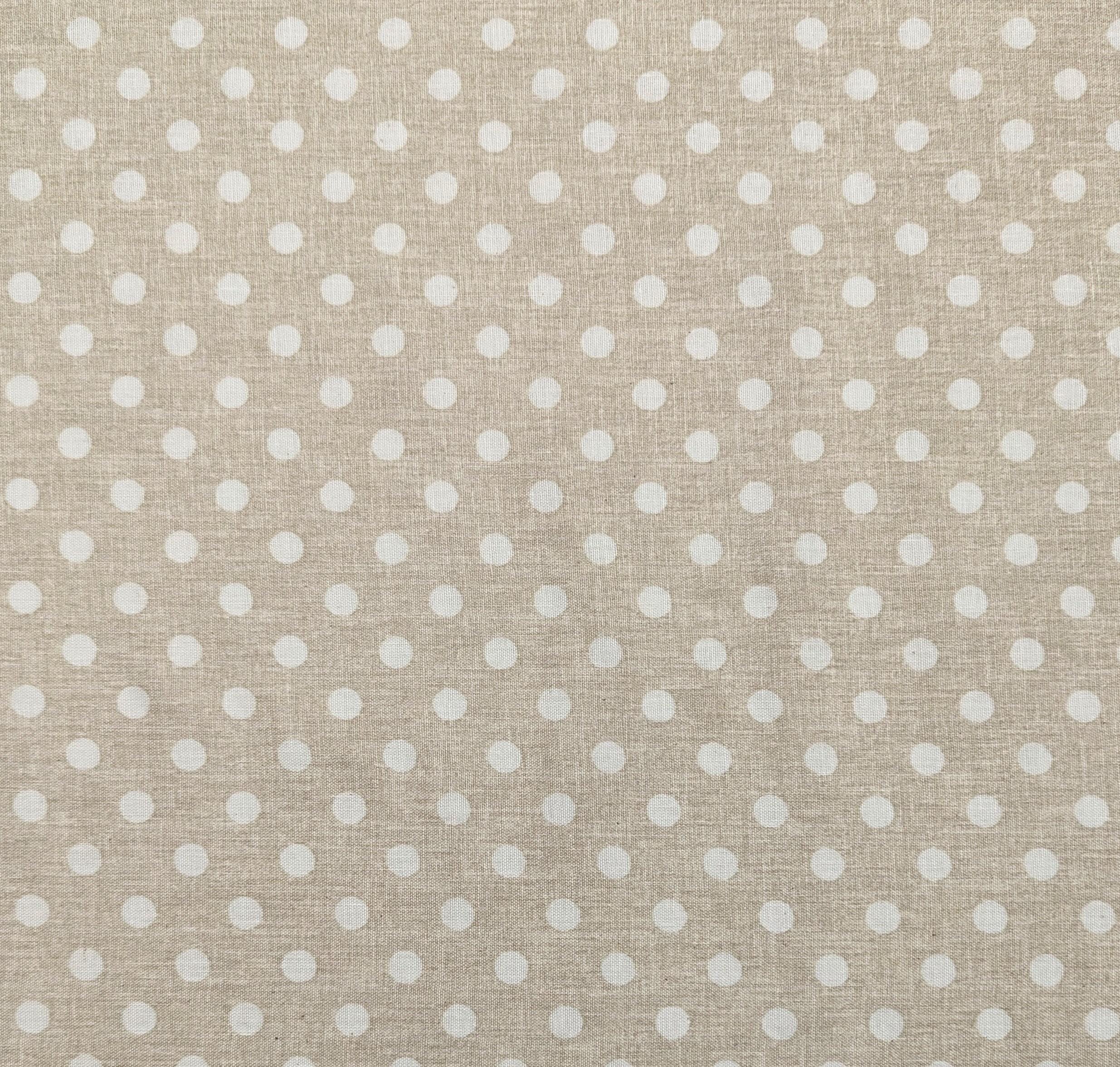 Sevenberry - Medium Polka Dot Cotton Double Gauze - Doe Brown