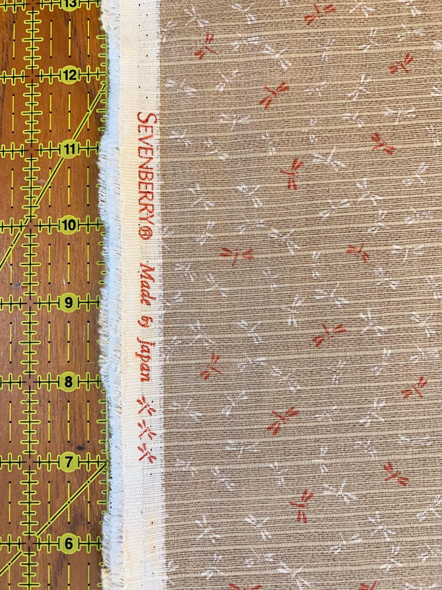Sevenberry - Double Sided Dragonfly and Same-Komon Cotton Shantung - Beige Pink