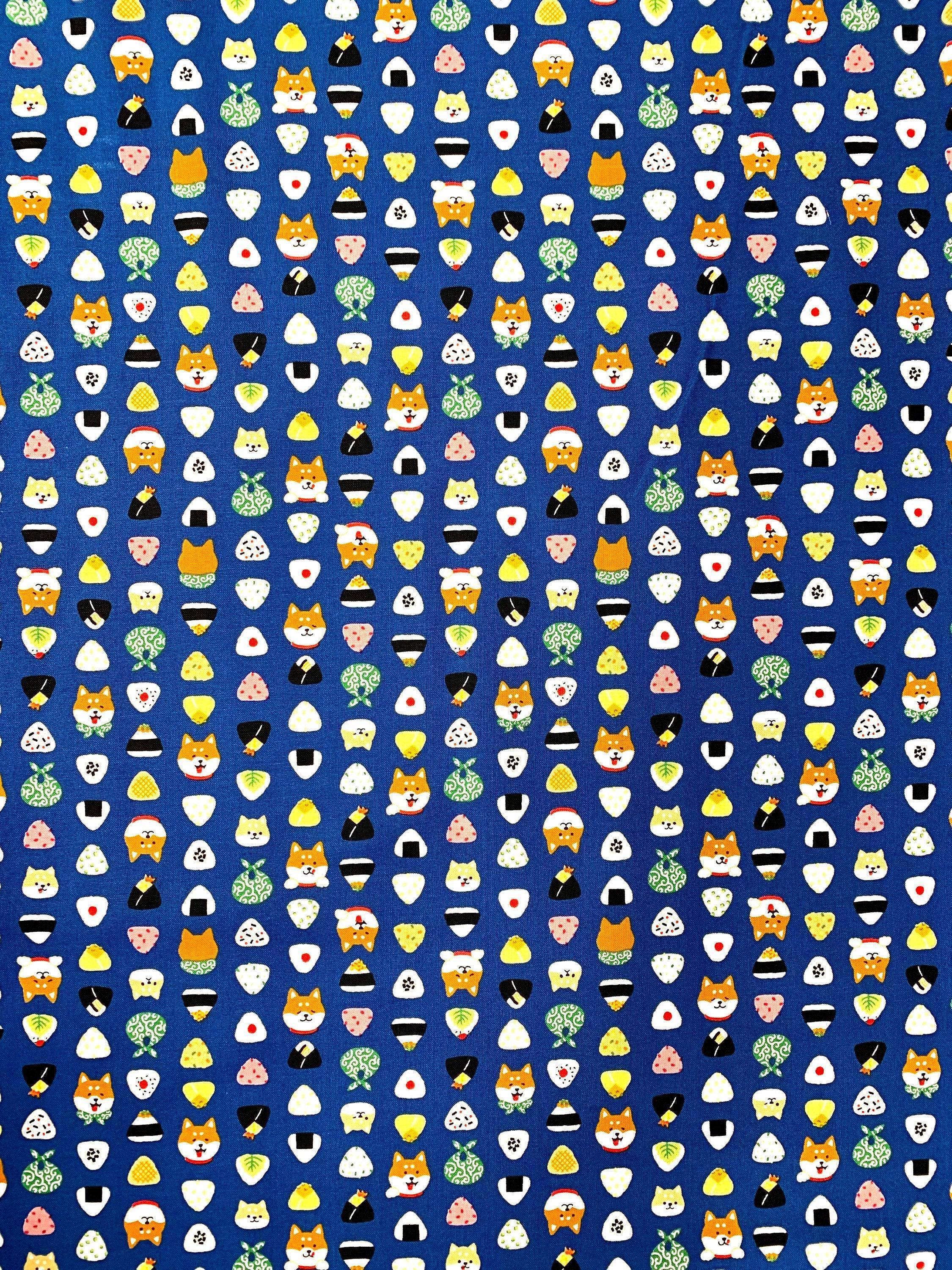 Cosmo - Shiba Onigiri Cotton - Blue