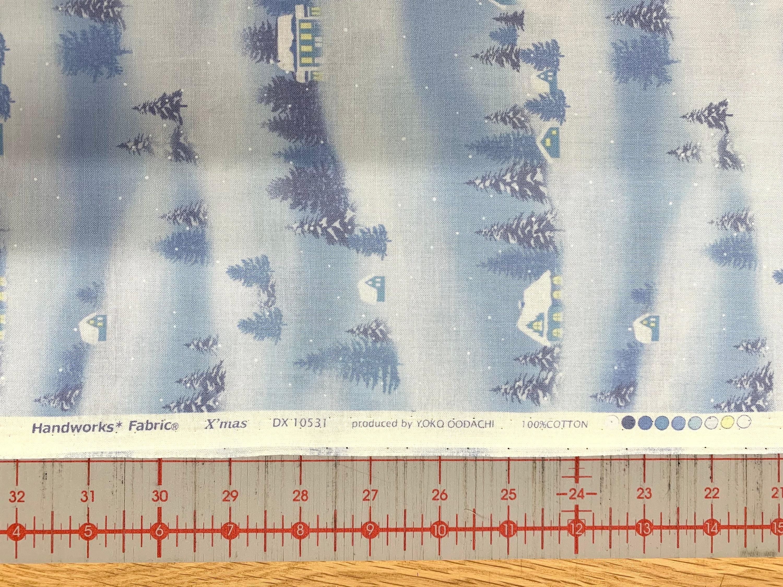 Vancet - X’mas By Yoko Oodachi Cotton Fabric - Midday Blue