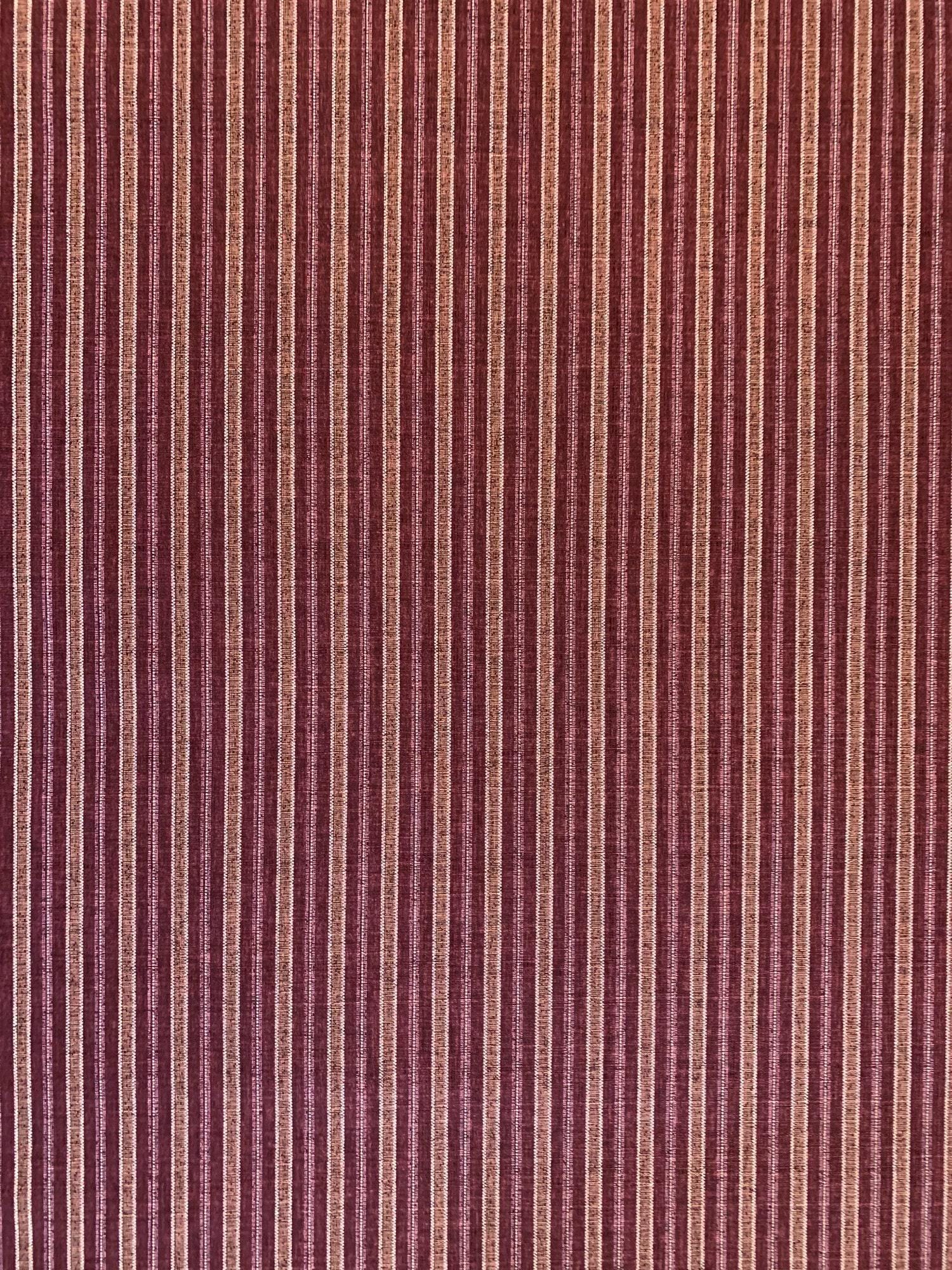 Morikiku - Stripe Cotton Dobby - Plum