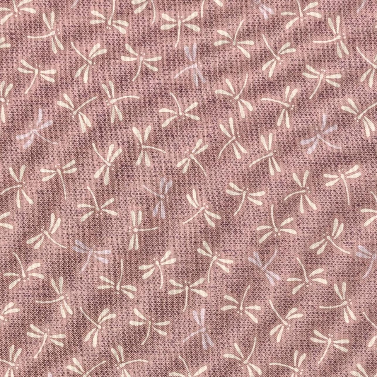 Dragonflies Sevenberry Japanese cotton fabric 88222-7-3 purple