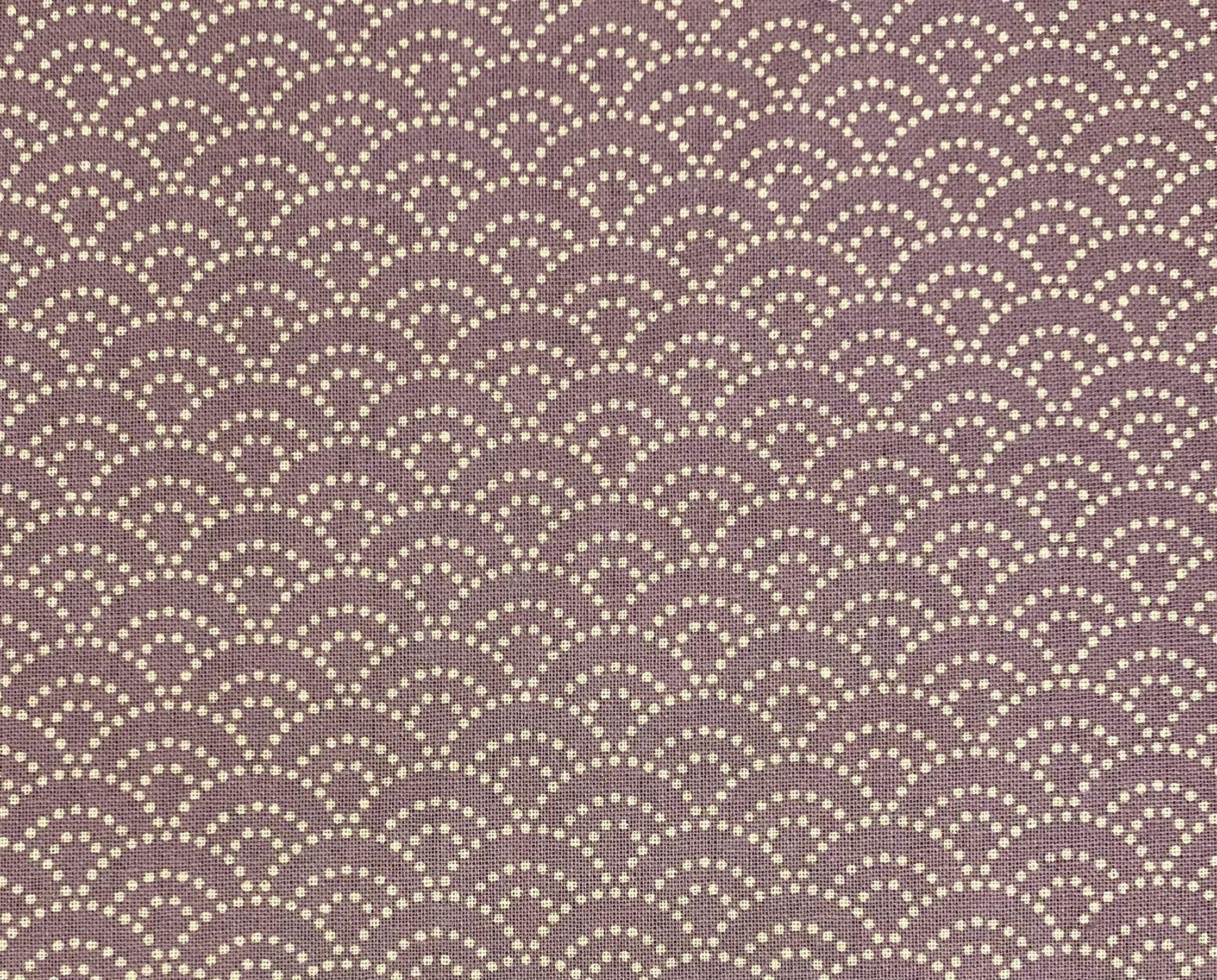 Sevenberry - Dotted Waves Cotton Fabric - Lavender Purple