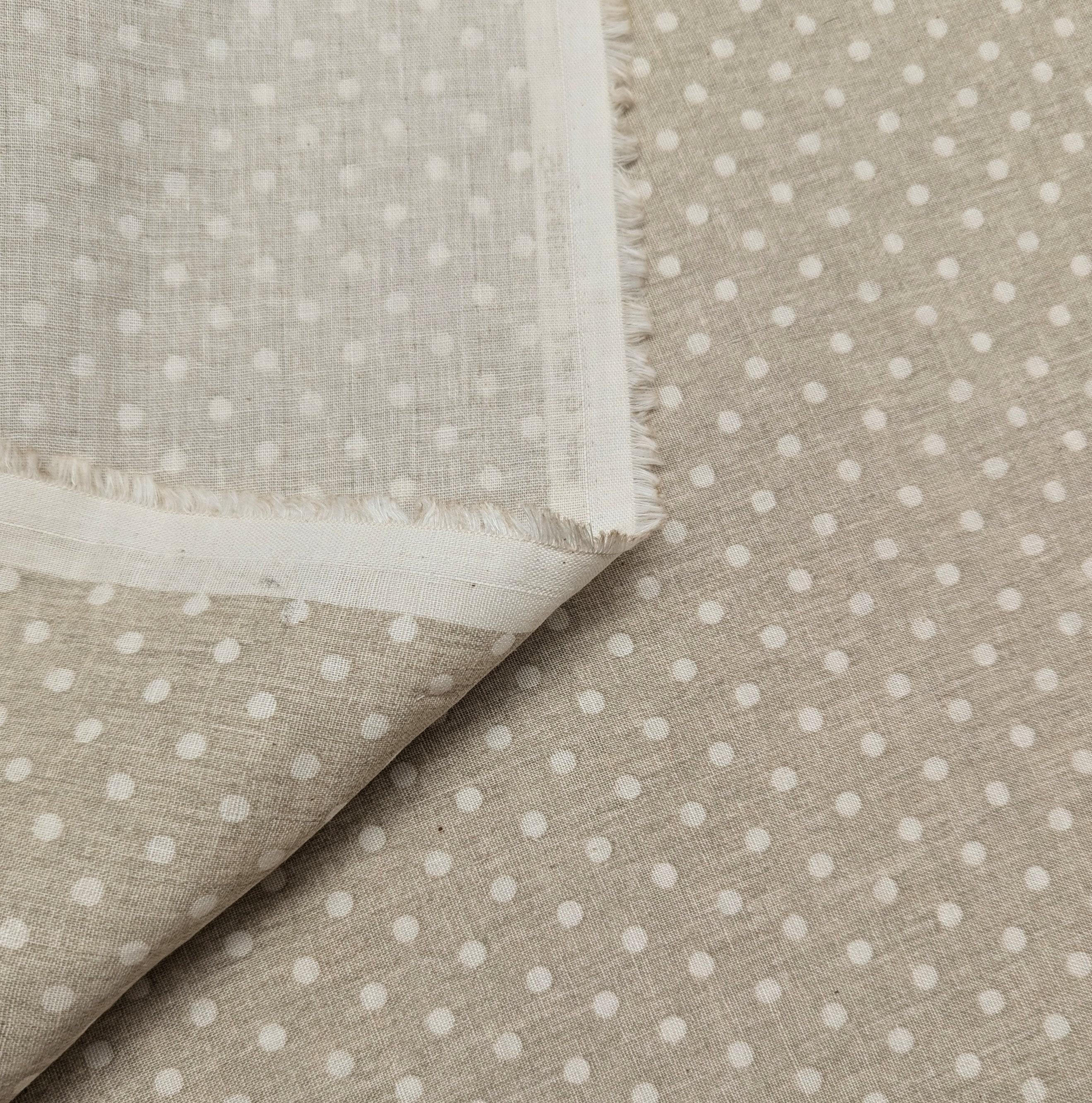Sevenberry - Small Polka Dot Cotton Double Gauze - Doe Brown