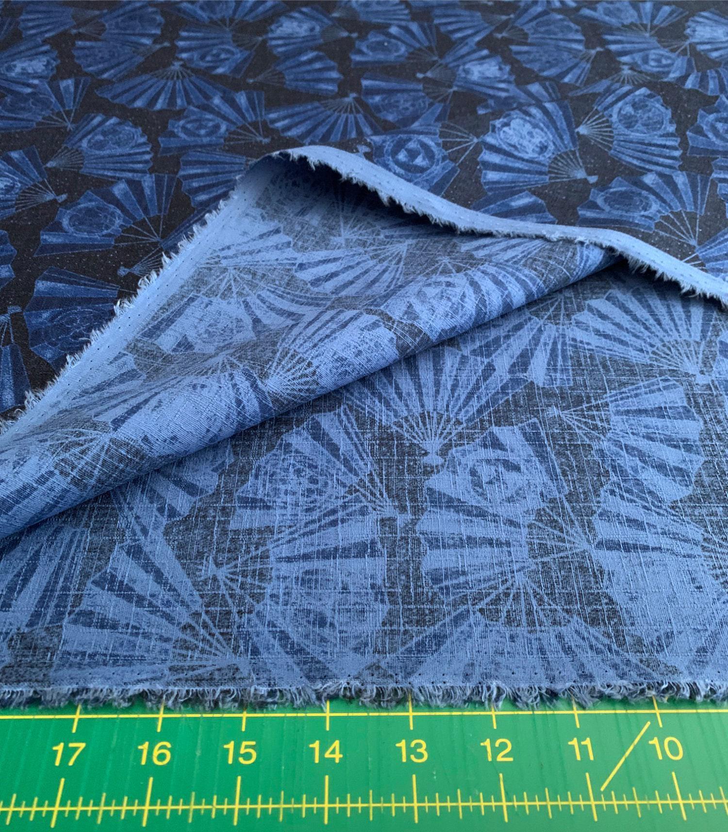Sevenberry - Fans Cotton Dobby - Dark Blue