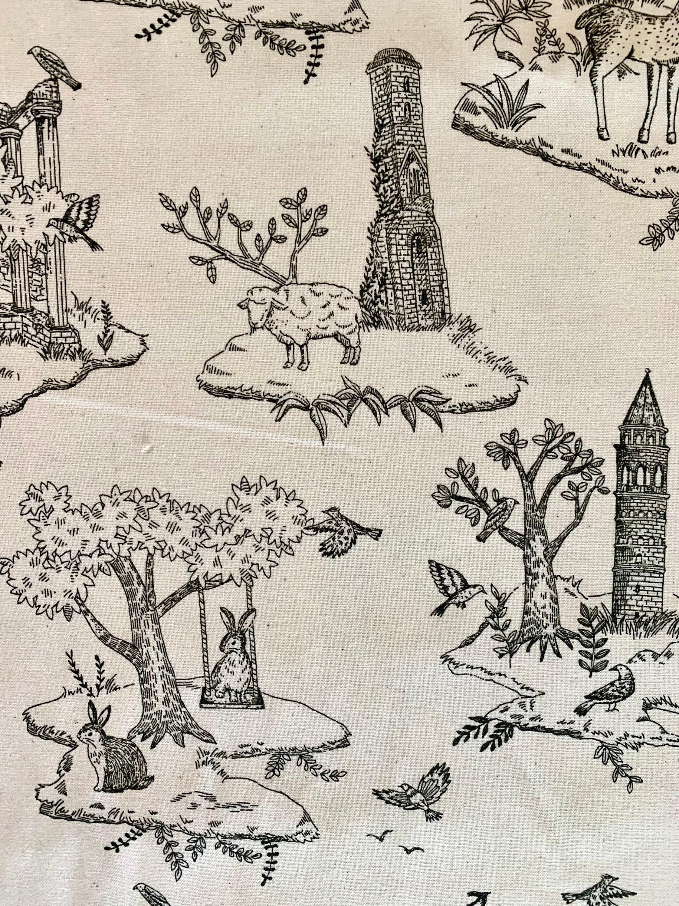 Koizumi - Atelier Cocon Animal Toile Cotton - Beige Black
