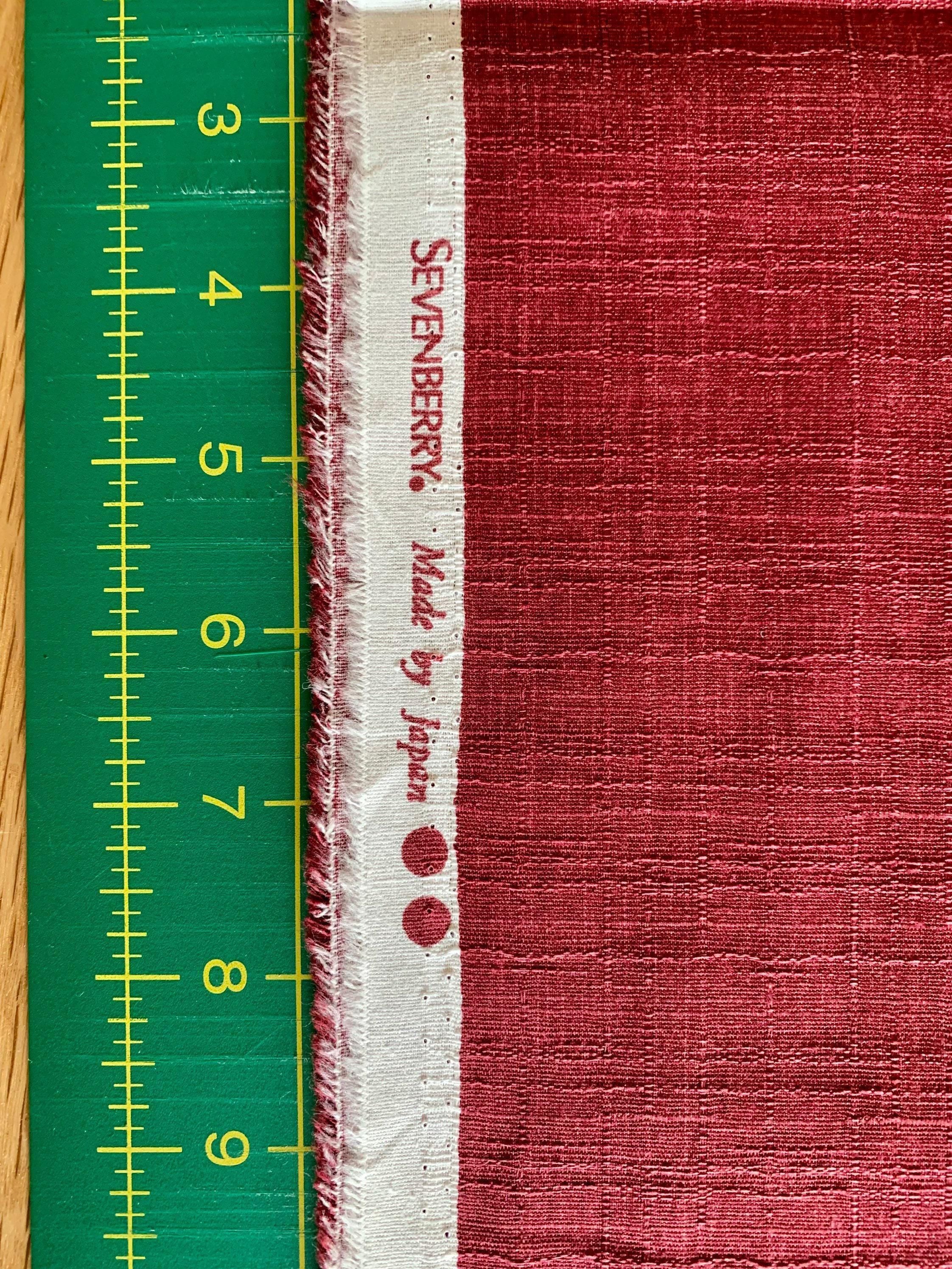 Sevenberry - Solid Color Cotton Dobby - Cranberry Red