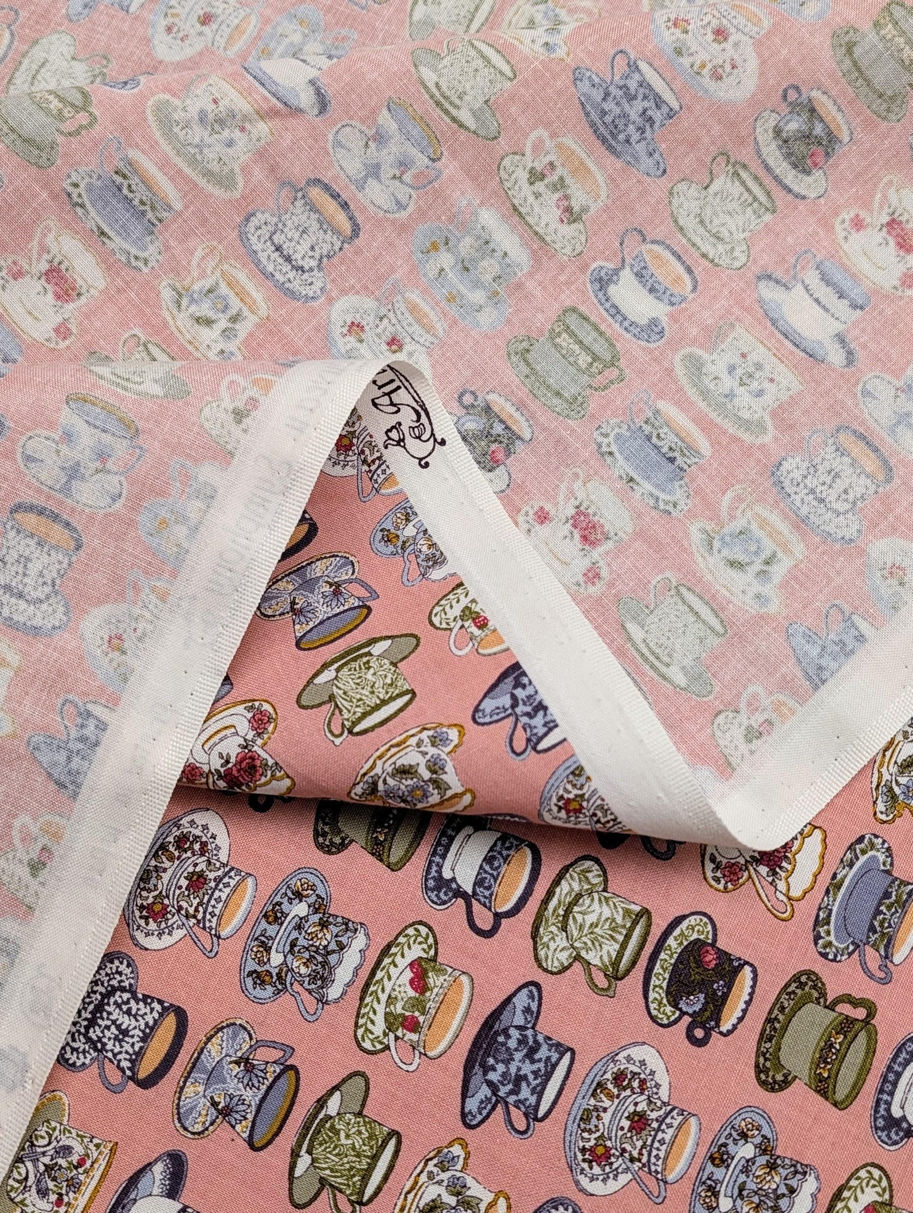Senyo - Afternoon Tea Cotton Fabric - Pink