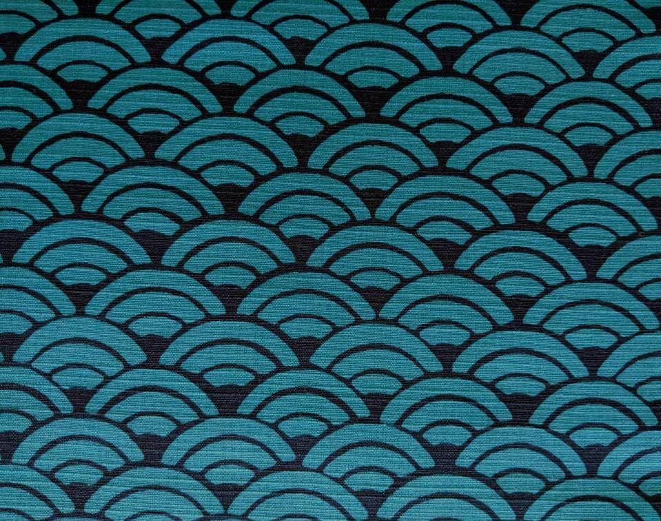 Sevenberry - Waves Cotton Dobby - Teal Navy