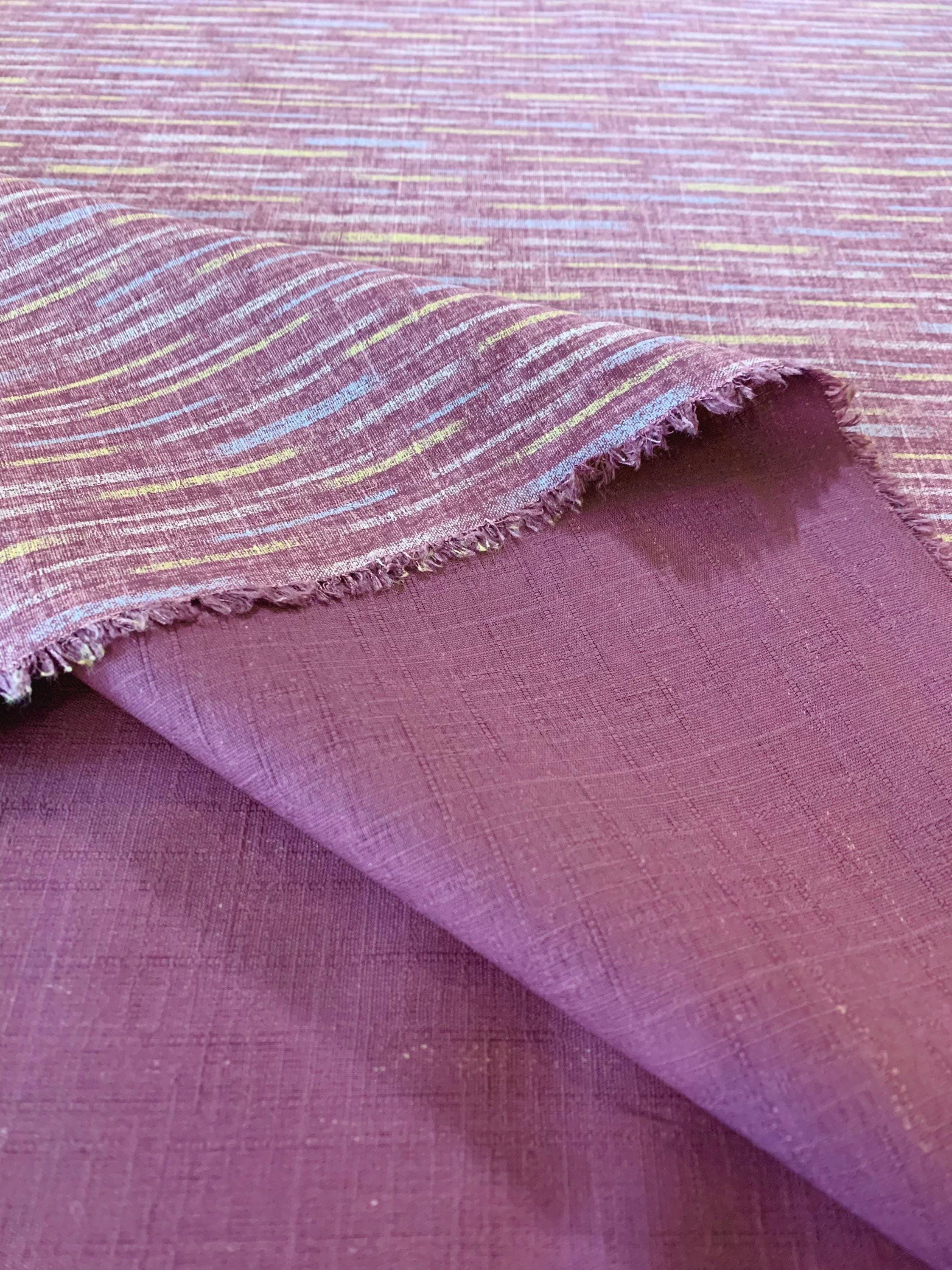 Morikiku - Chalk Stripe Cotton Dobby - Lavender