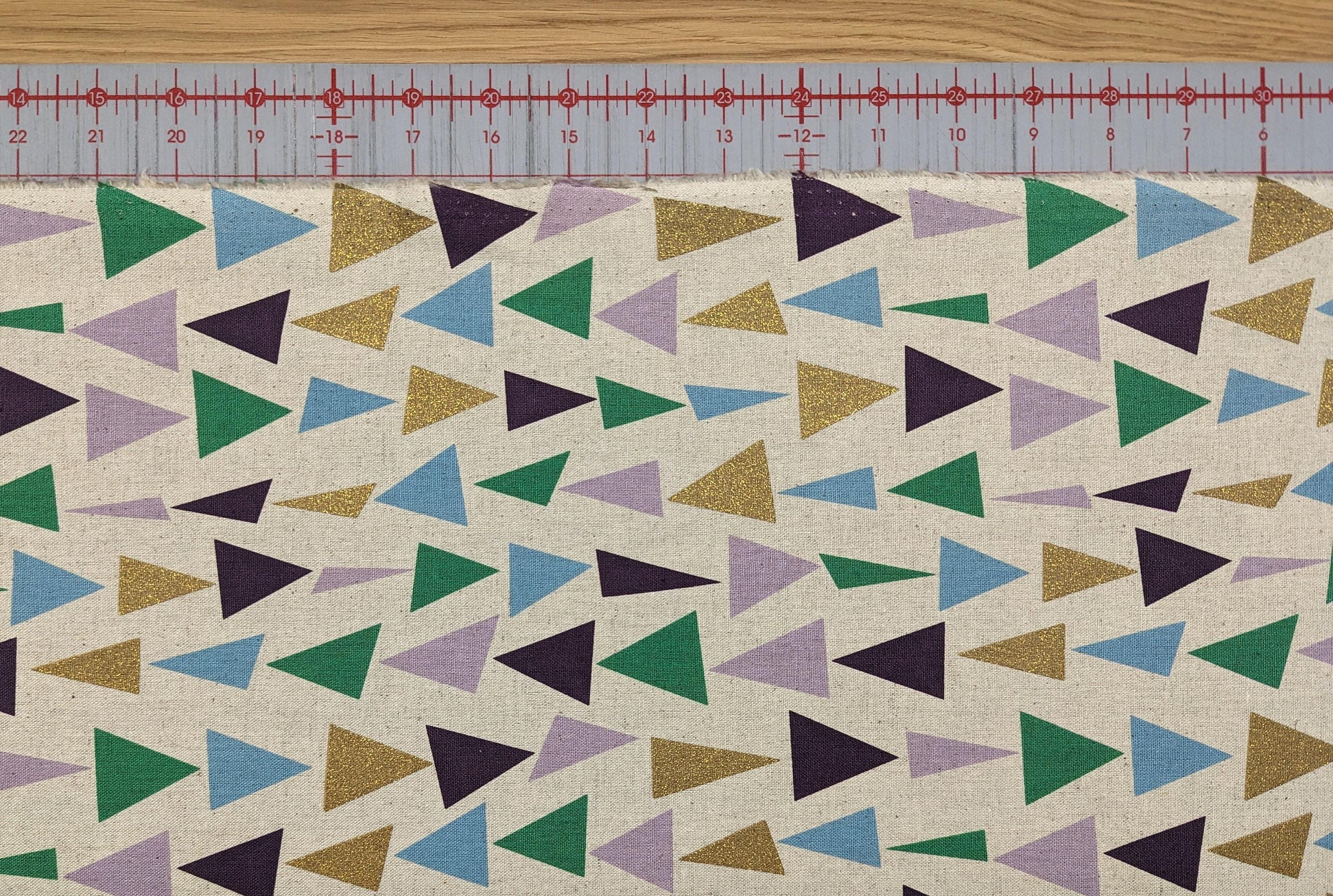 Orimono Imports - Glittering Triangle Cotton Oxford Canvas - Multicolor
