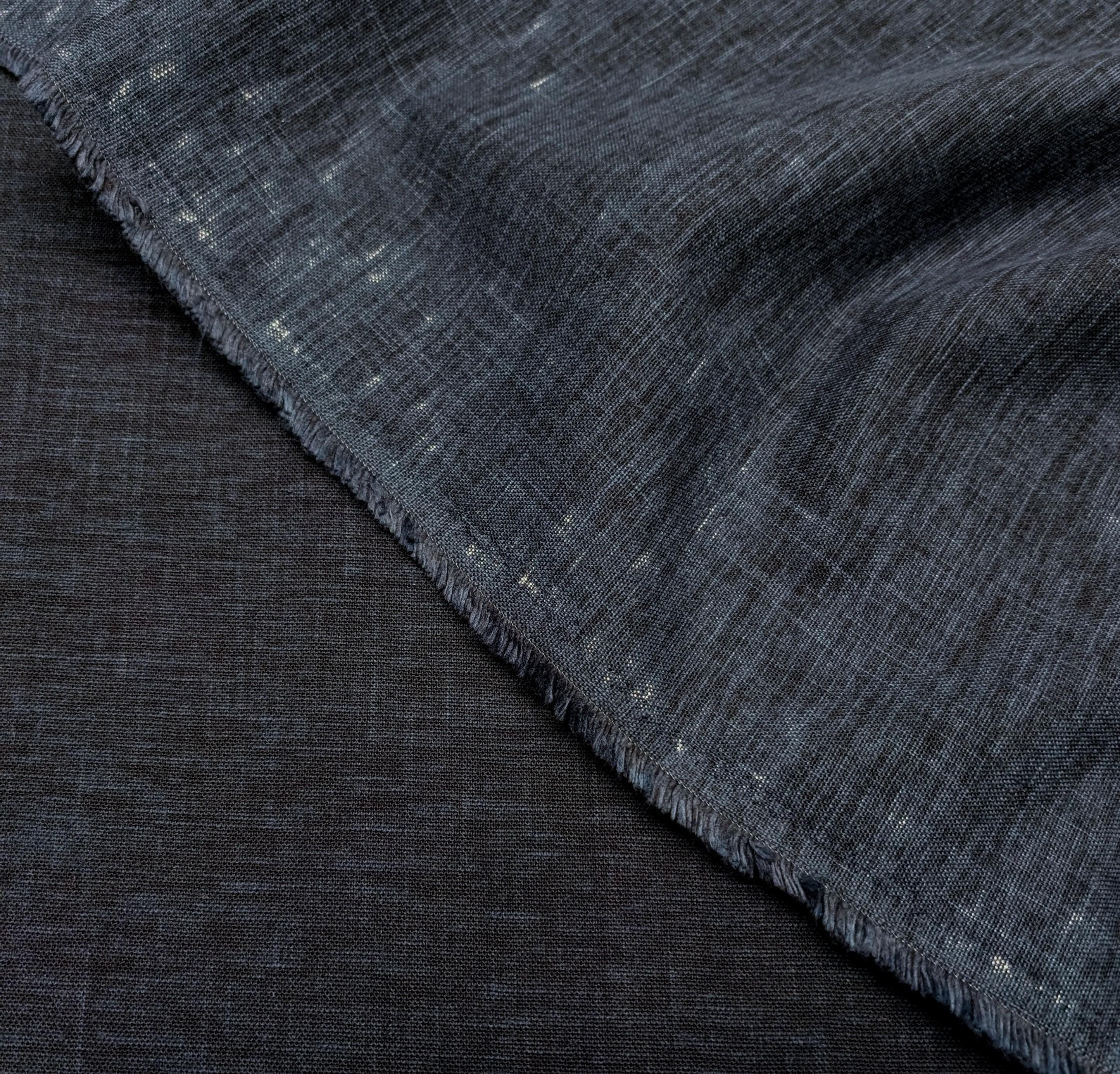 Kurenai - Noren Blank Hand Dyed Cotton Fabric - Navy