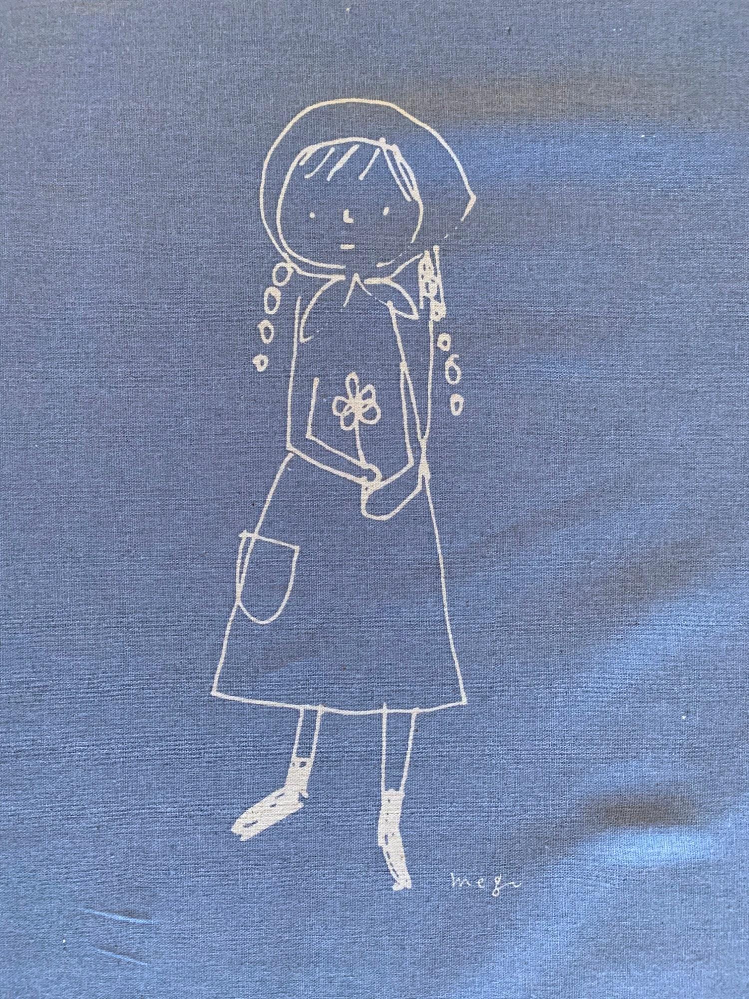Kei - Megumi Sakakibara Collection Cotton Linen Panel - Lavender Gray