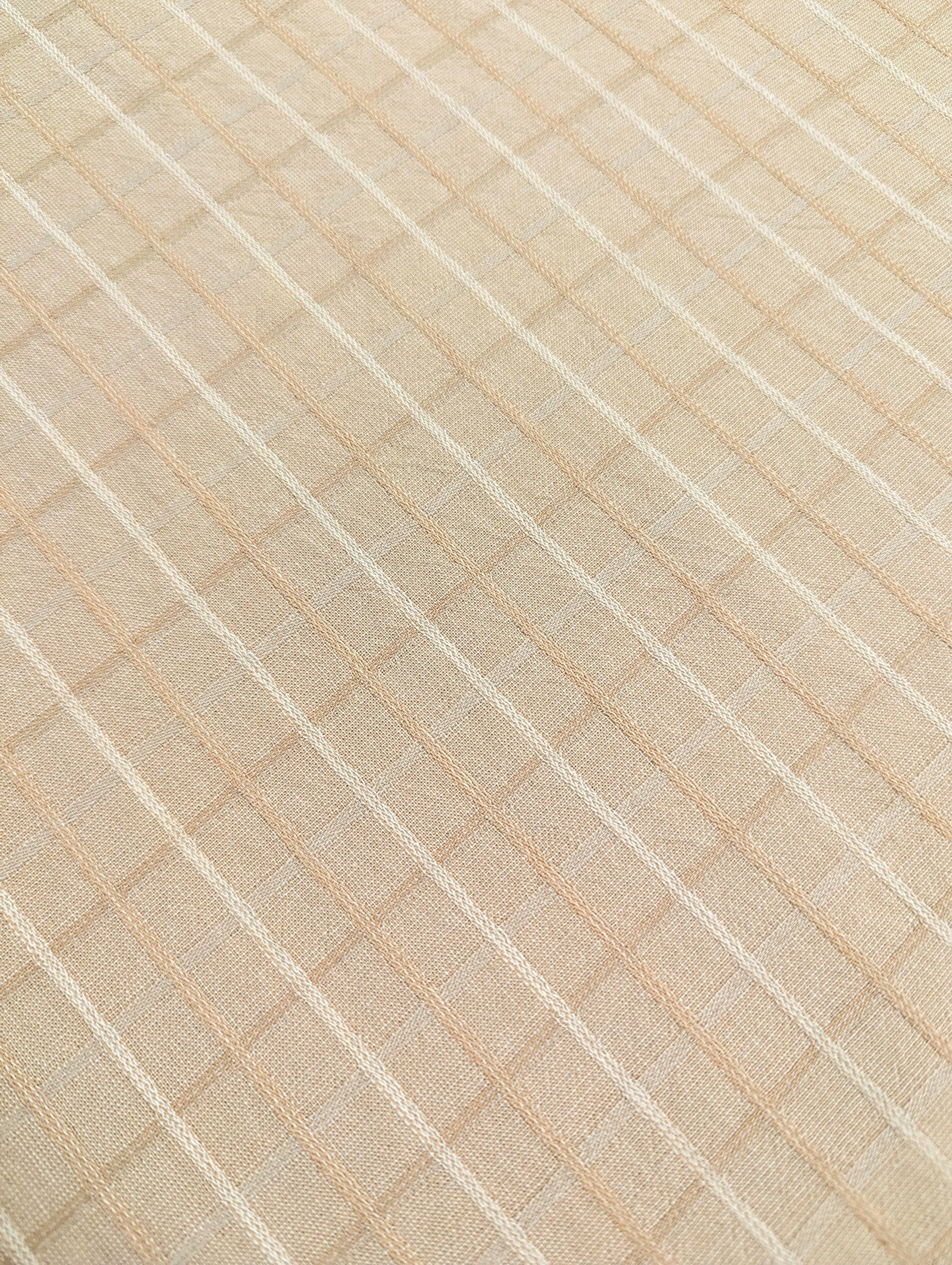 Japanese yarn dyed plaid grid cotton fabric 4547-343 beige