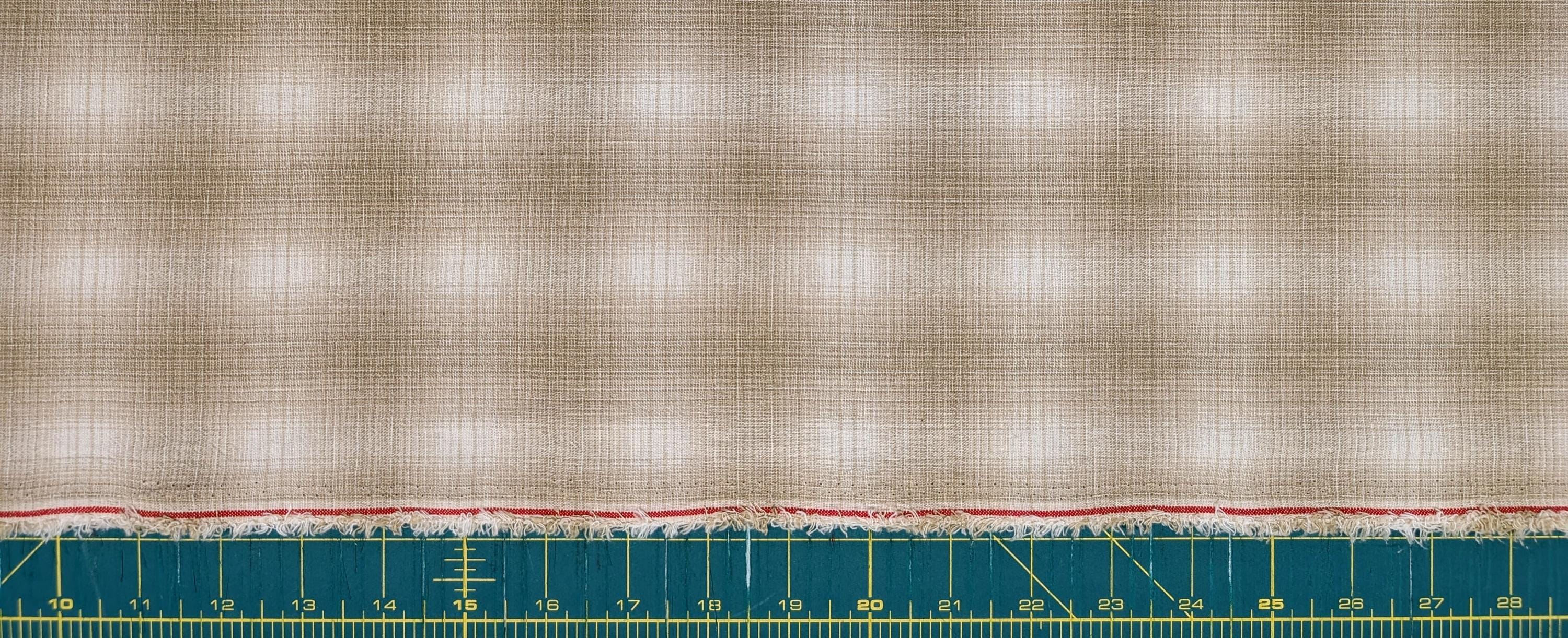 NEW Japanese yarn dyed ombre plaid cotton fabric SY10630S E light brown