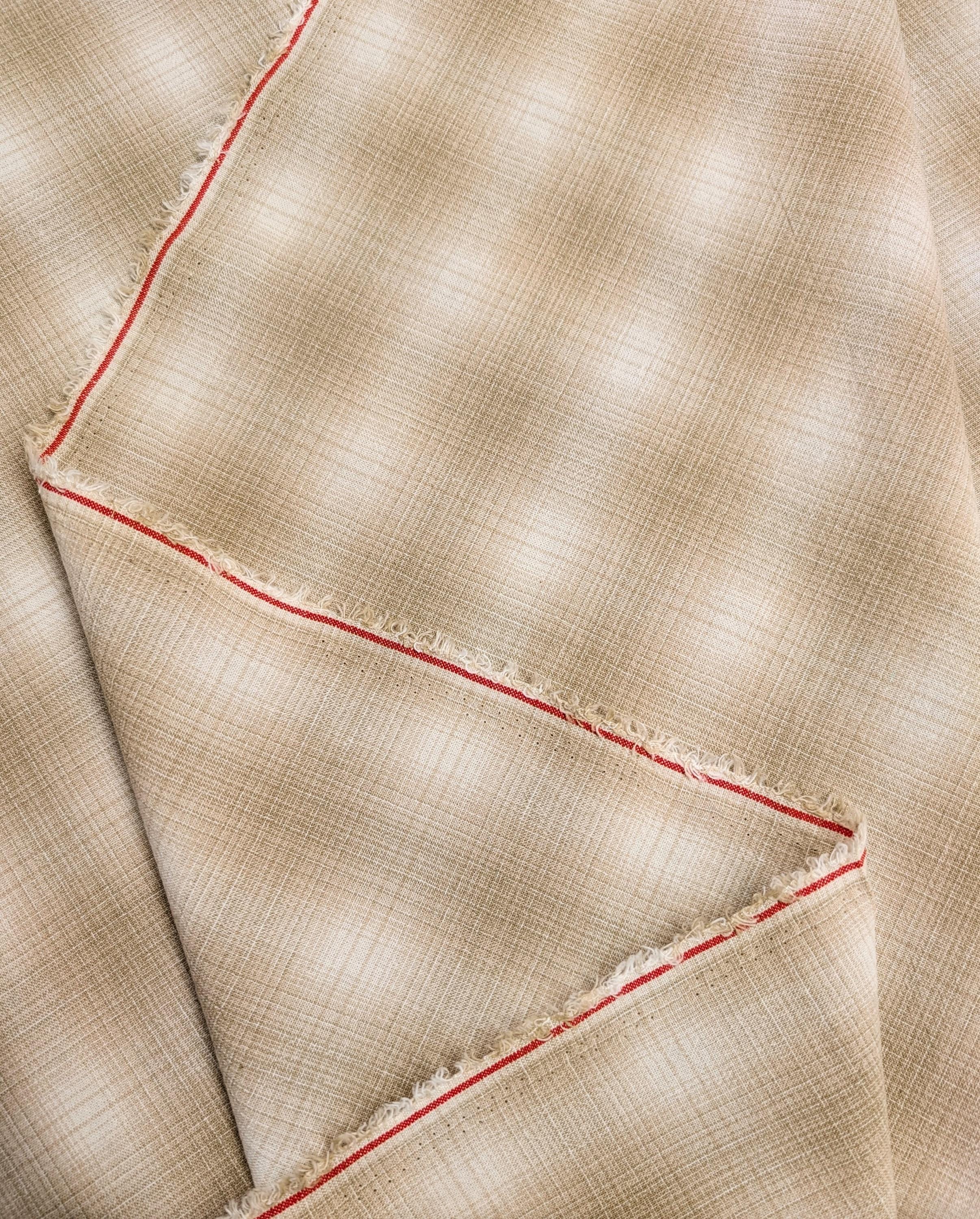 NEW Japanese yarn dyed ombre plaid cotton fabric SY10630S E light brown