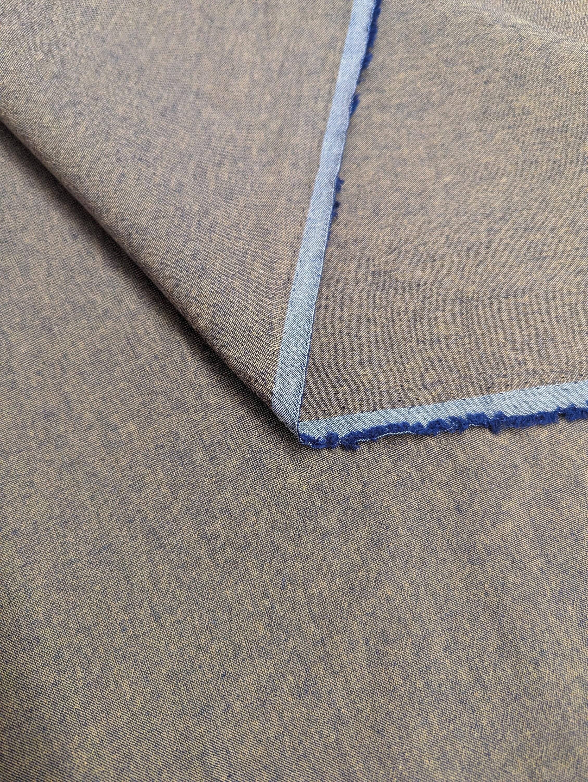 Cosmo - Japanese Yarn Dyed Cotton - Tan Navy