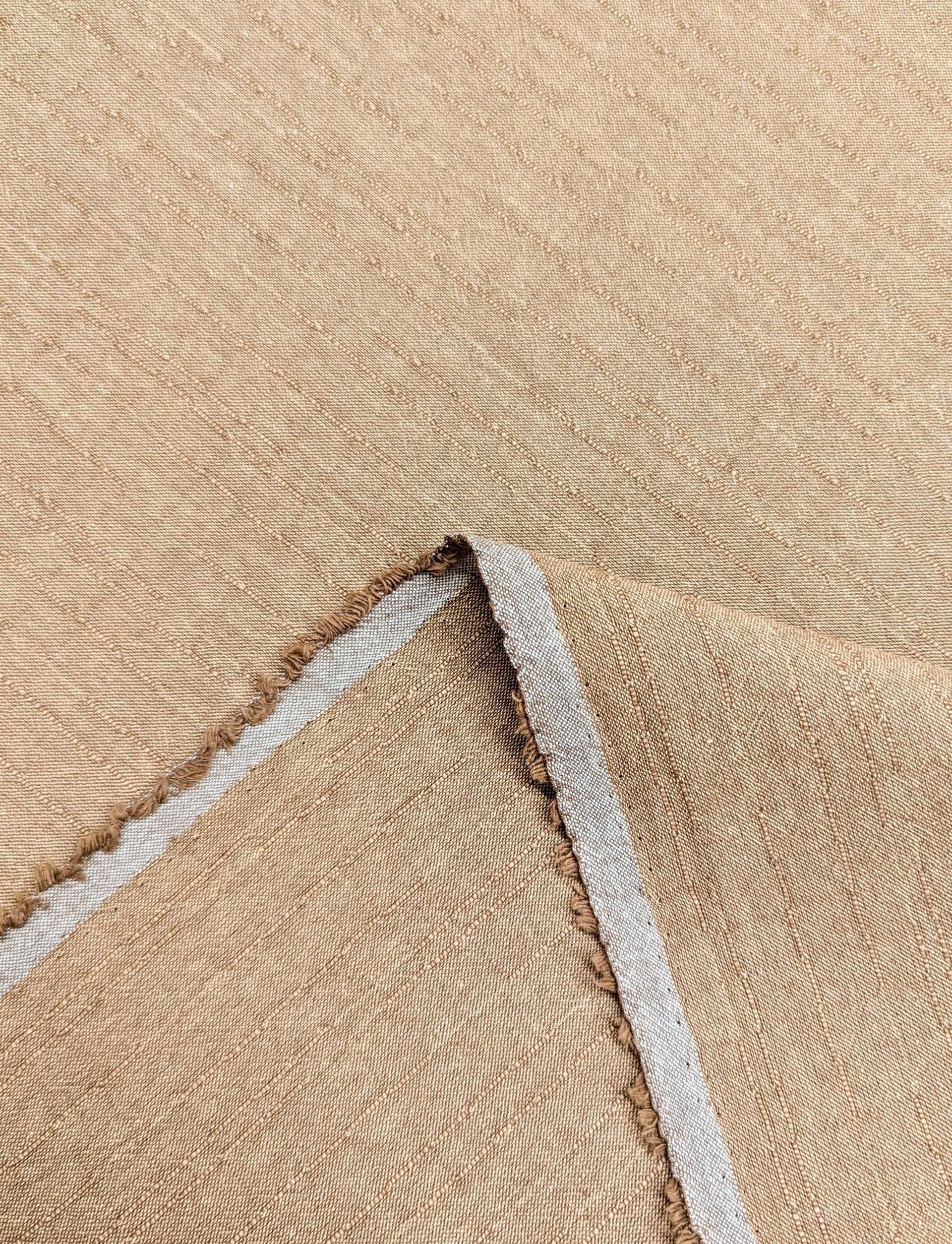 MYD - Yarn Dyed Textured Cotton Fabric - Light Brown