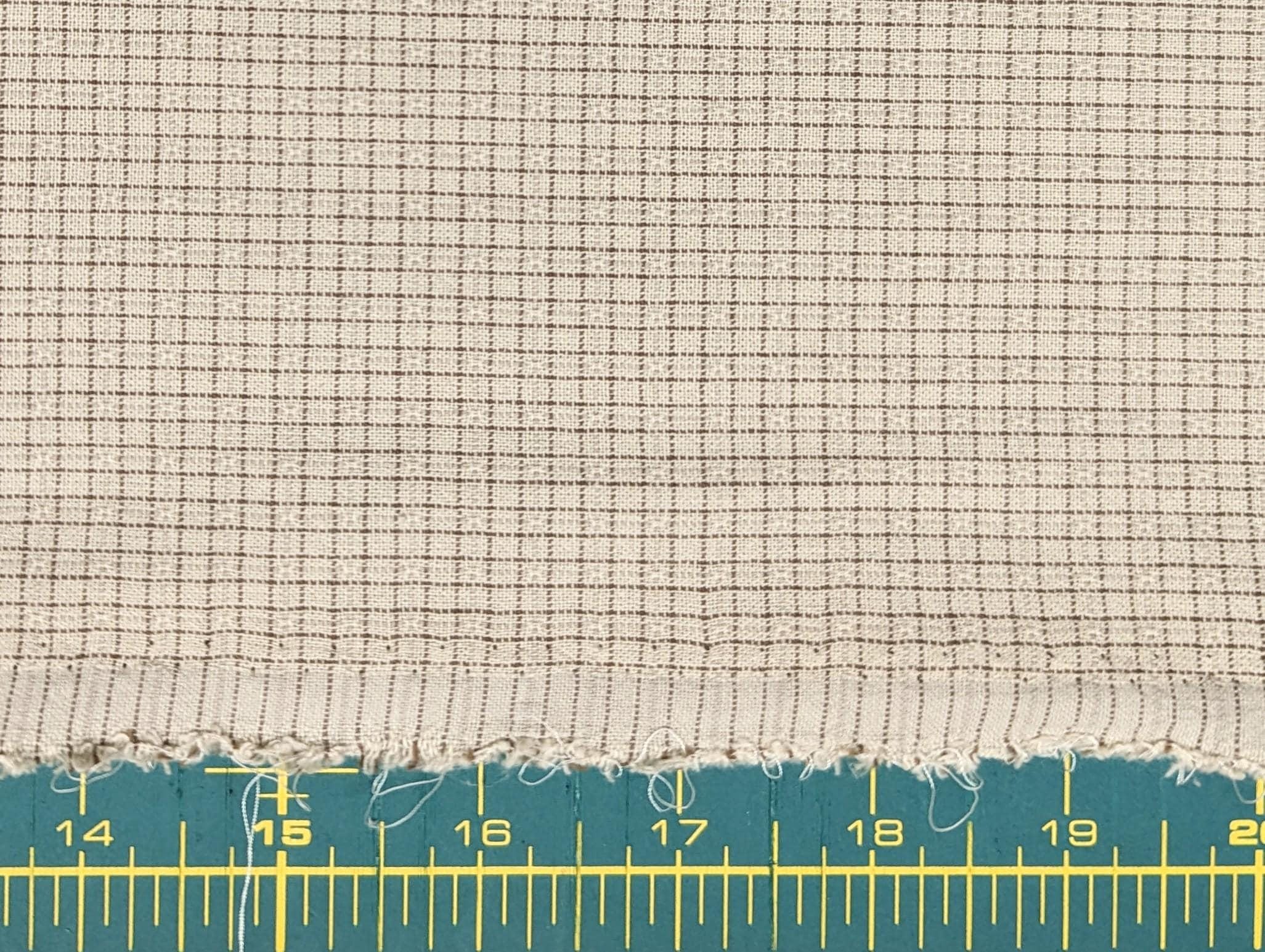 MYD - Yarn Dyed Grid Cotton Fabric - Beige