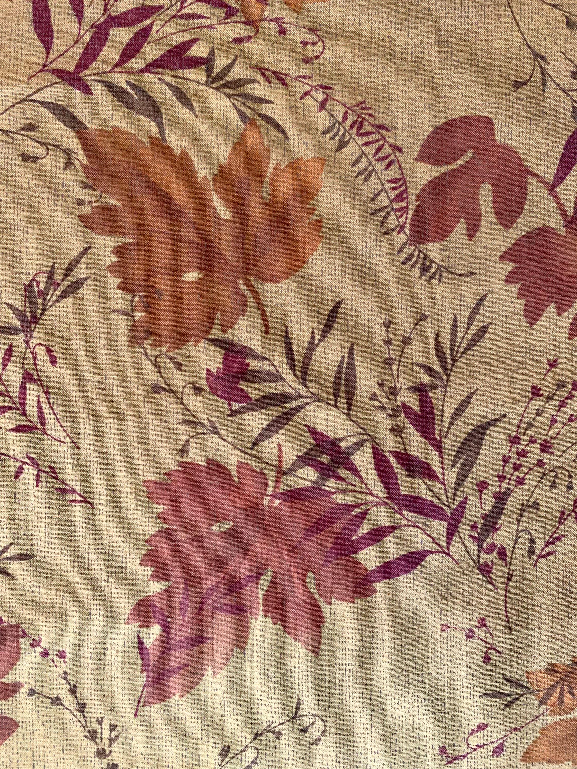 Vancet - Autumn Leaf Taupe-Ism Printed Cotton Taupe - Brown