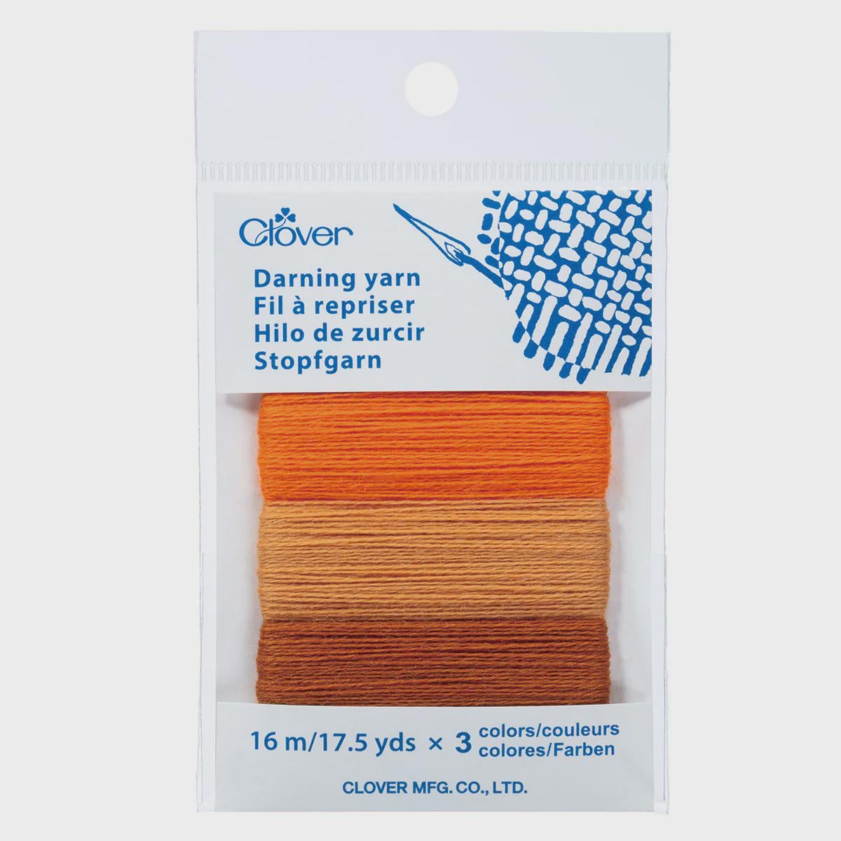 Clover Japanese Darning Yarn 3 Color Assortment #7961 ORANGE