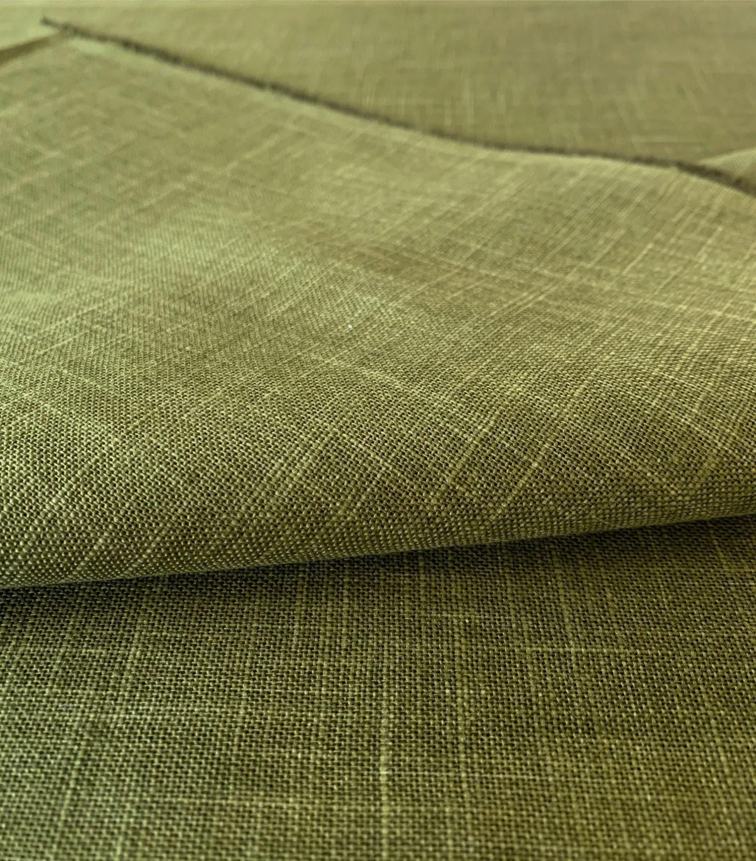 Sevenberry - Heathered Solids Cotton Fabric - Olive Green