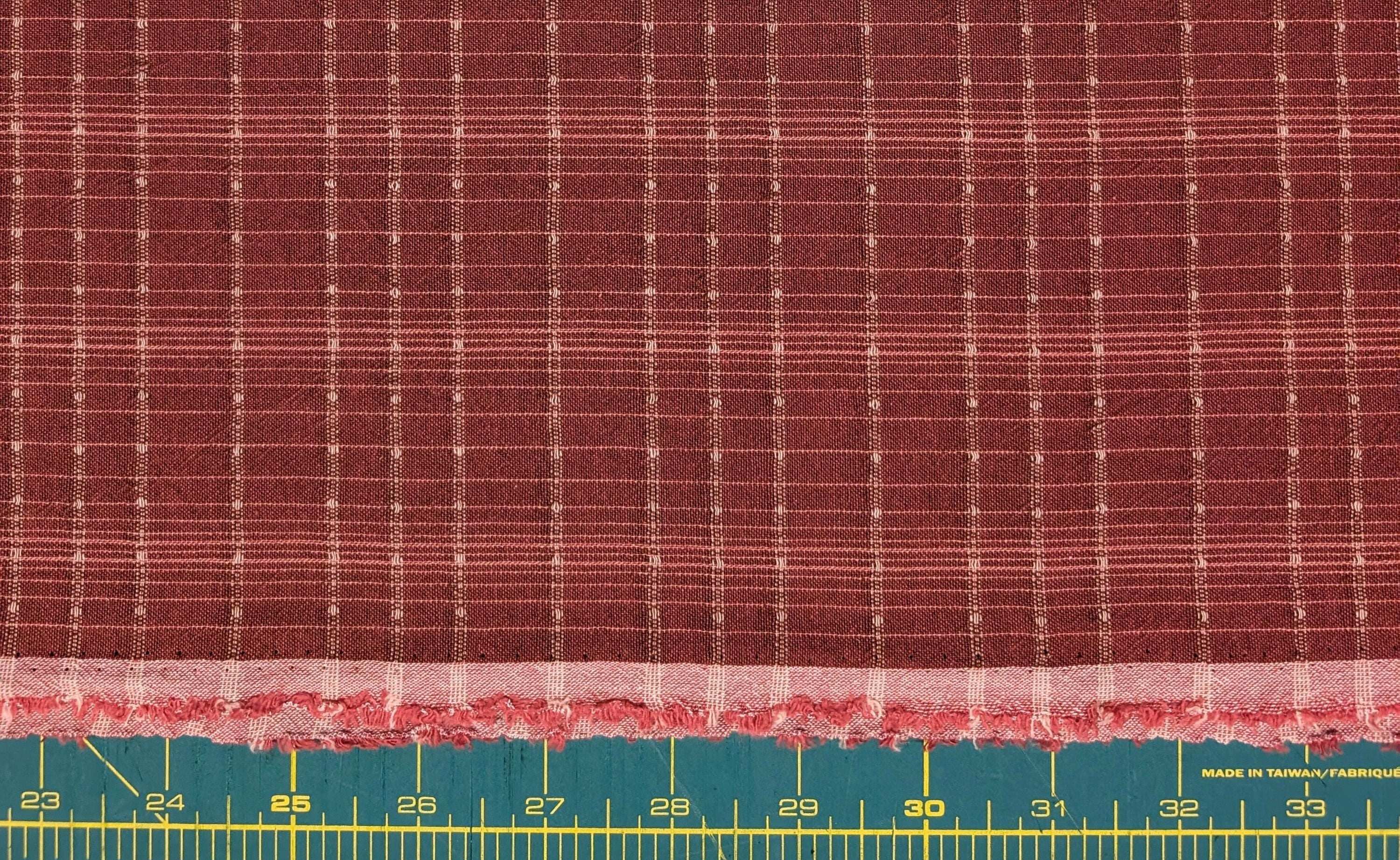 NEW Cosmo Japanese yarn dyed cotton fabric AY20180H-4 C red