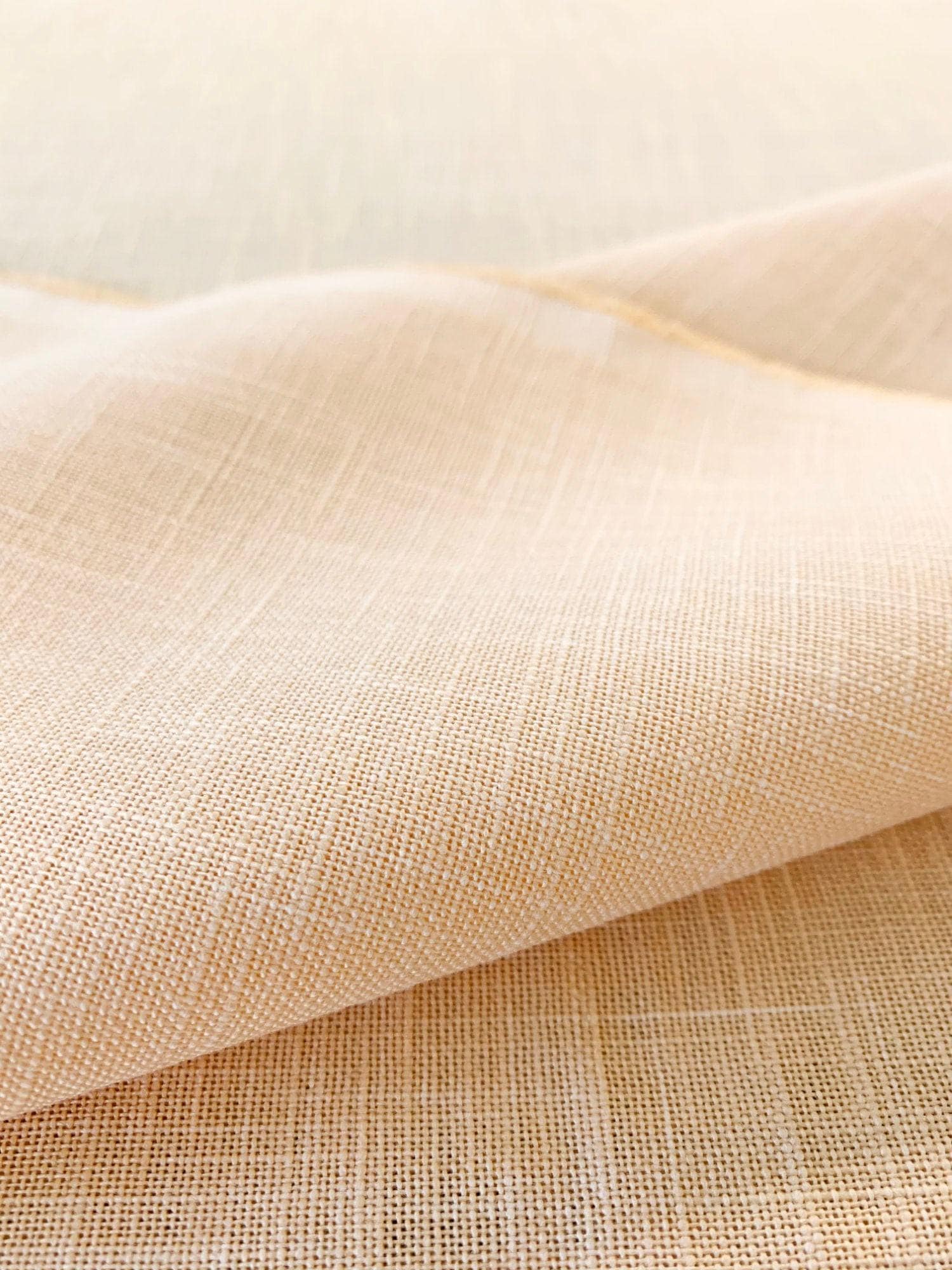 Sevenberry - Heathered Solids Cotton Fabric - White Peach