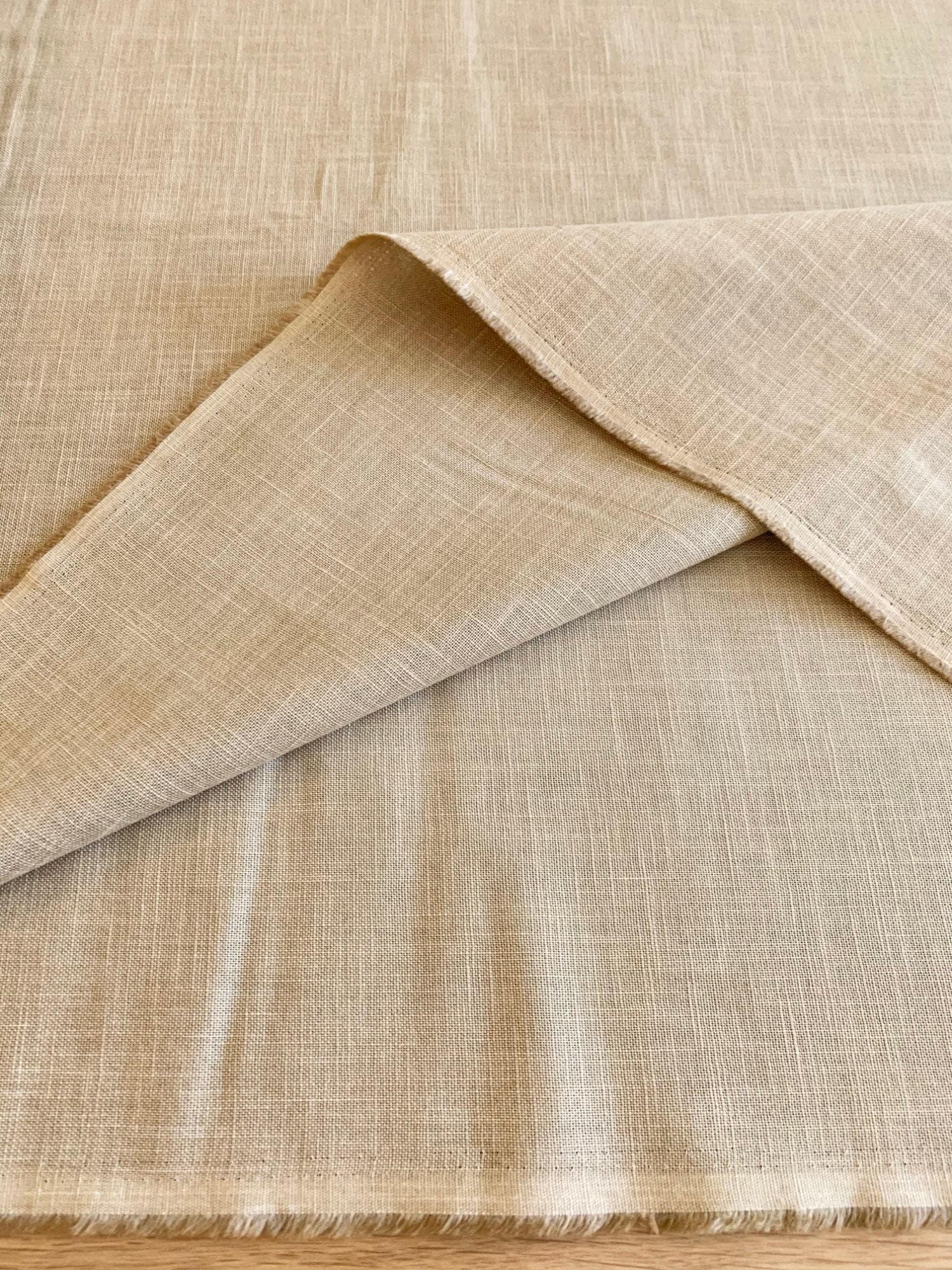 Sevenberry - Heathered Solids Cotton Fabric - Light Khaki