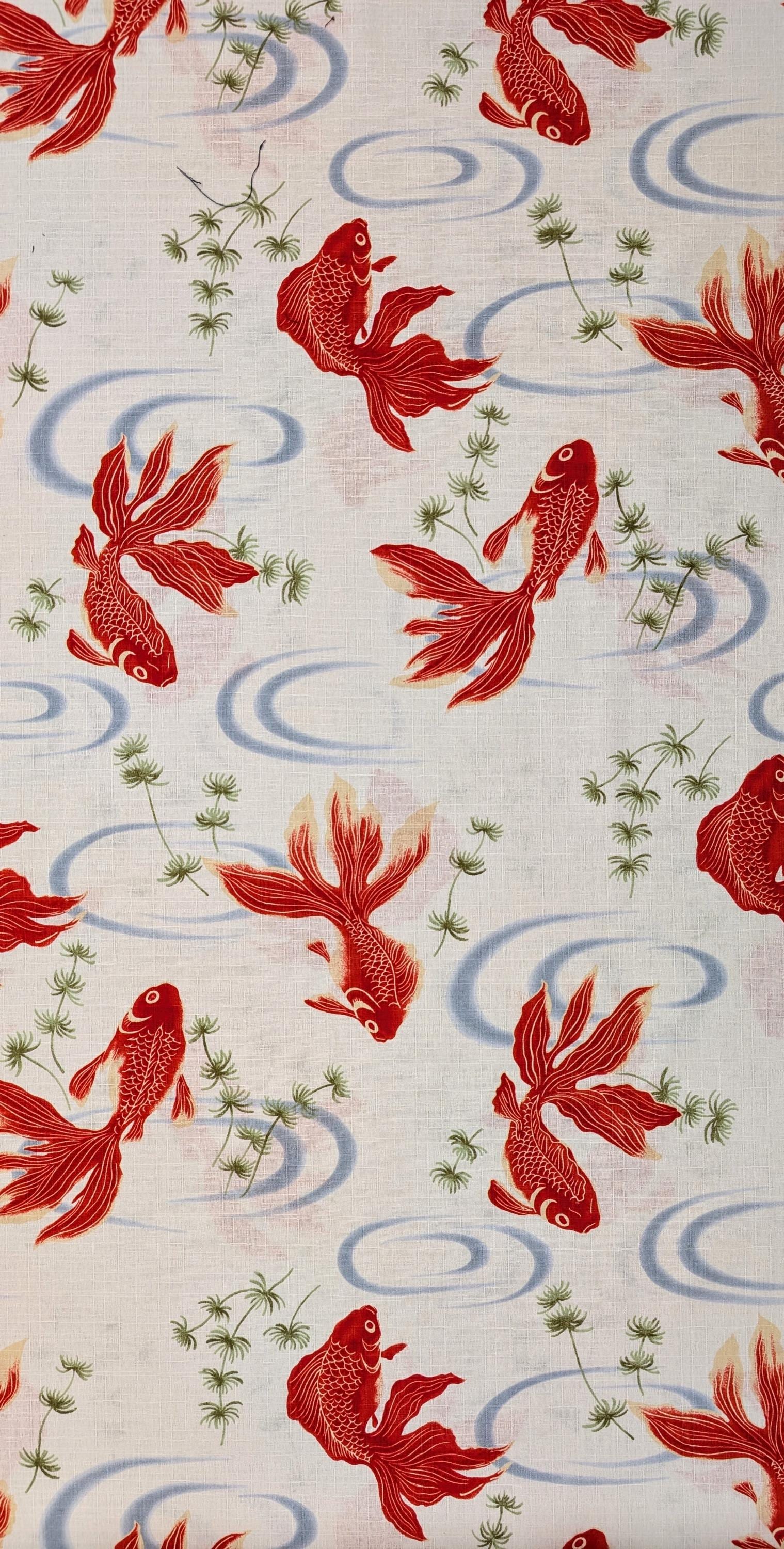NEW Hokkoh Kingyo Japanese cotton dobby fabric 1025-1100-2-A white