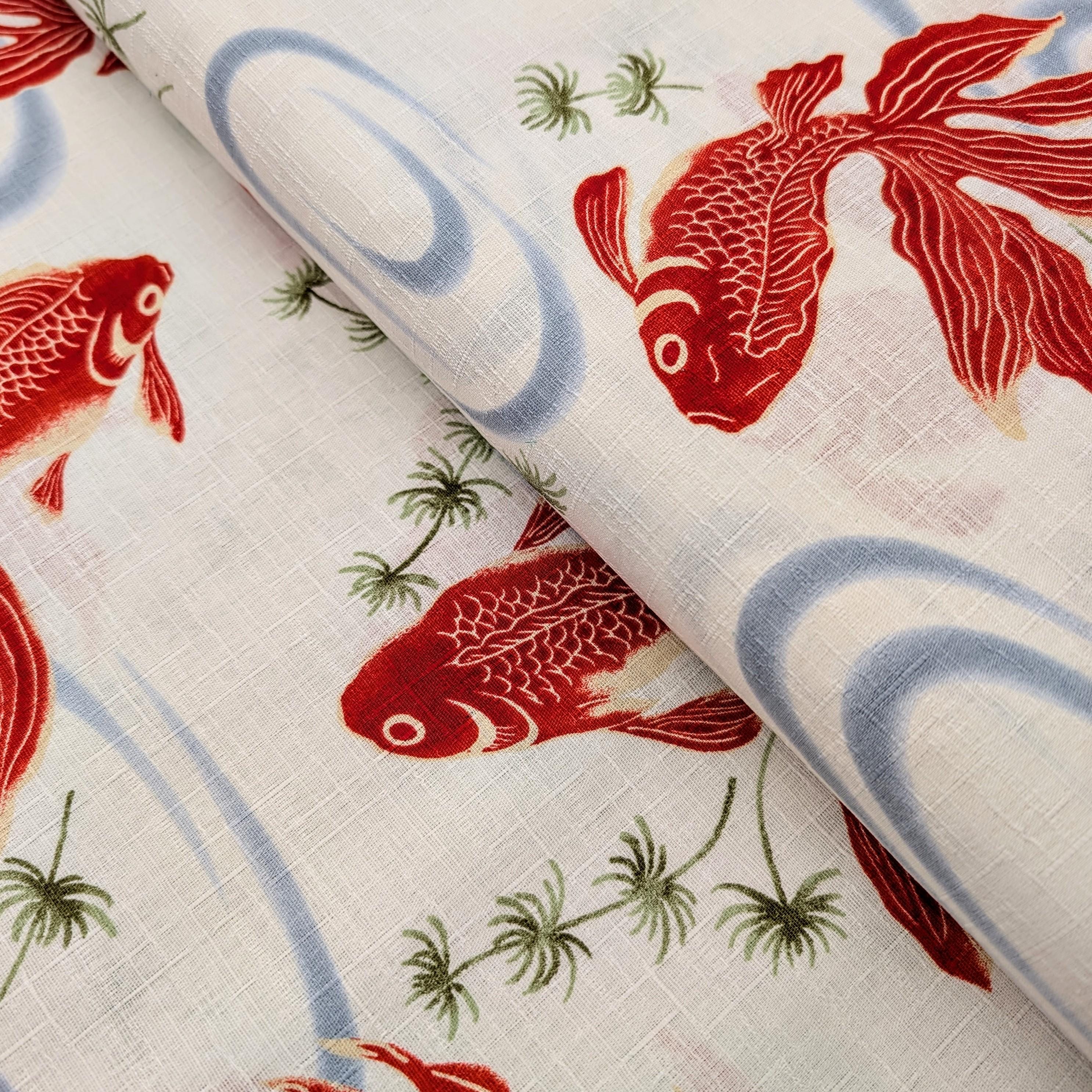 NEW Hokkoh Kingyo Japanese cotton dobby fabric 1025-1100-2-A white
